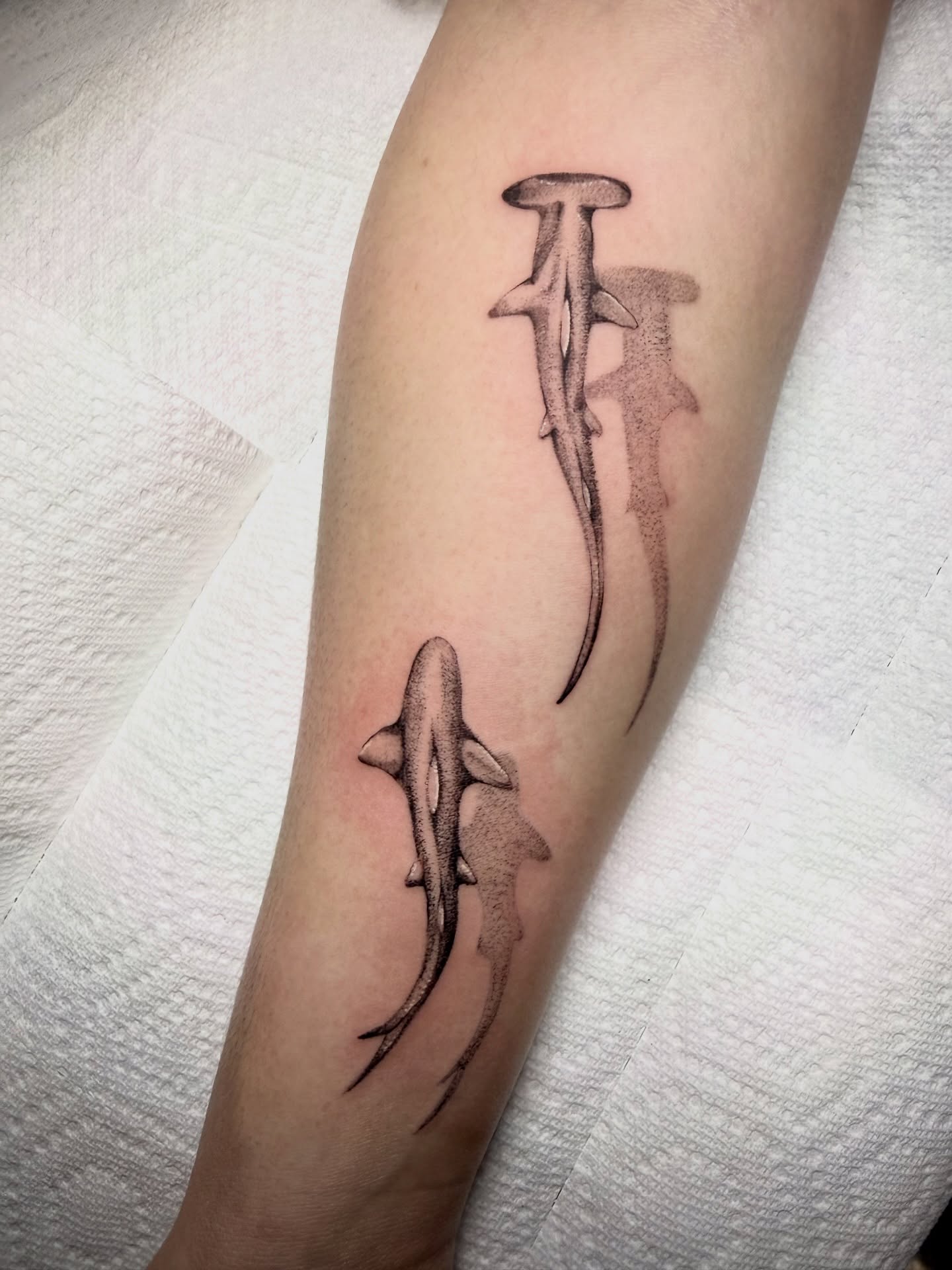 Tattoo by @urmomtat2 — black_and_grey