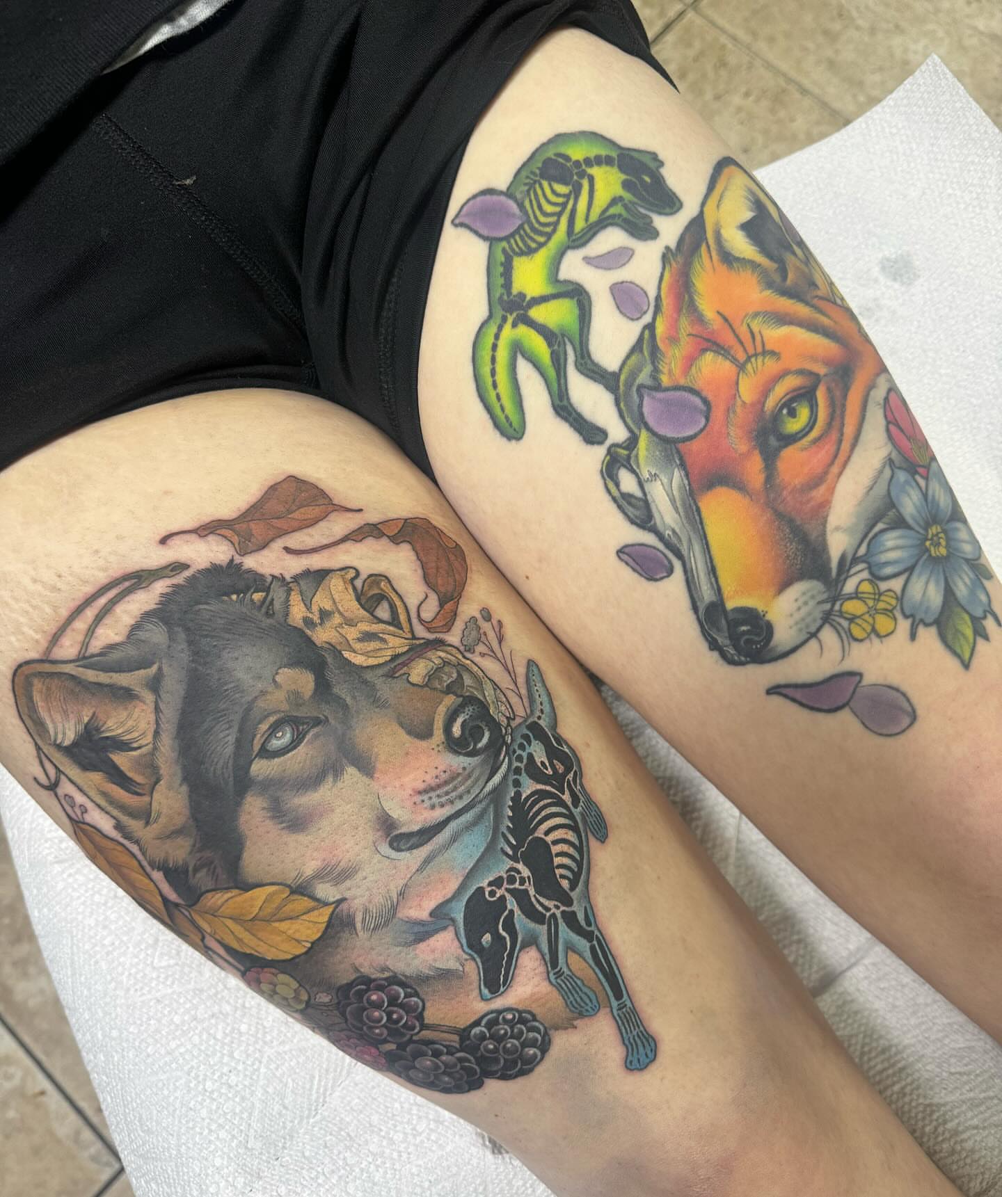 Tattoo by @rachelsmithtattoo — realism, dotwork