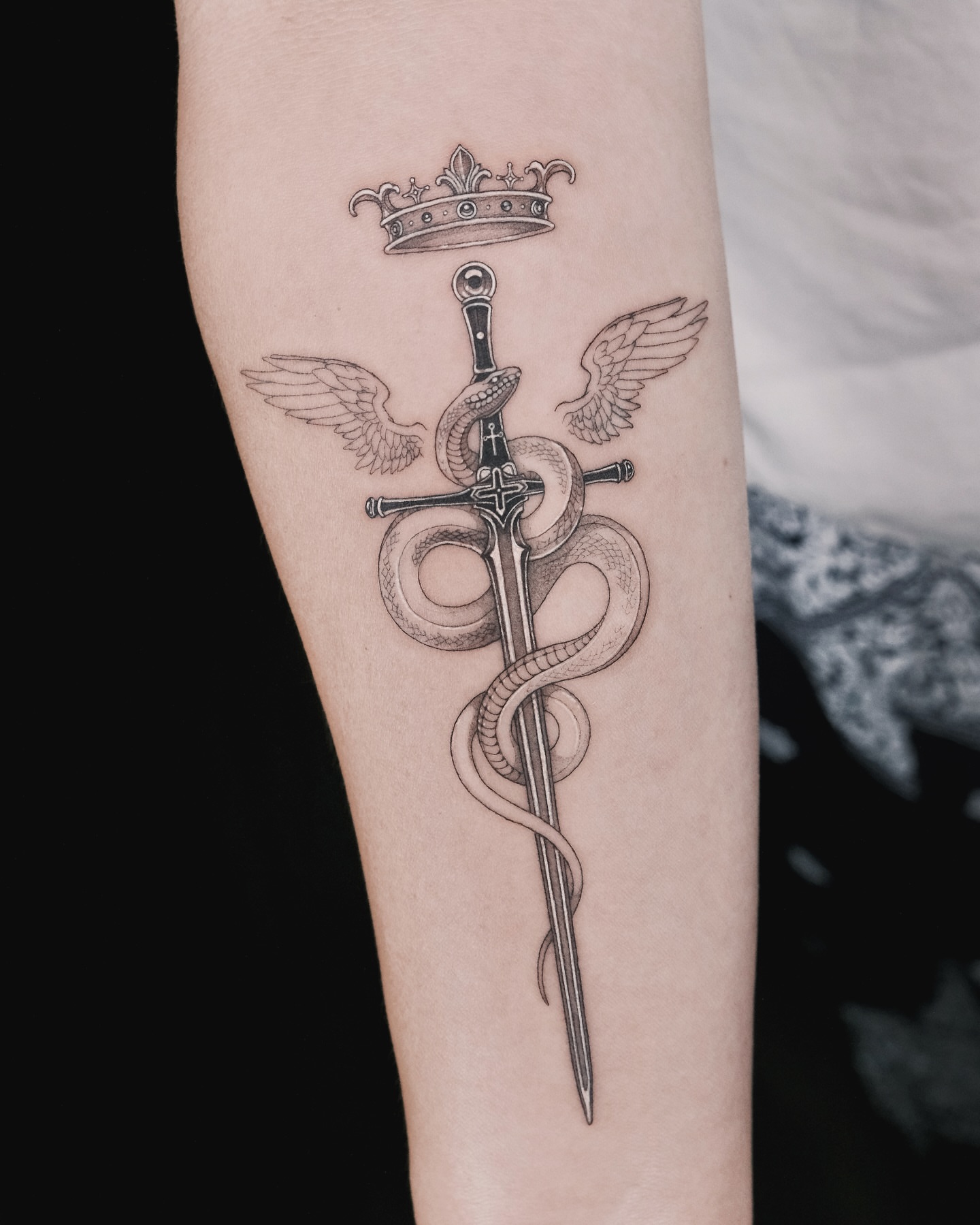 Tattoo by @pobitattoo — black_and_grey, realism