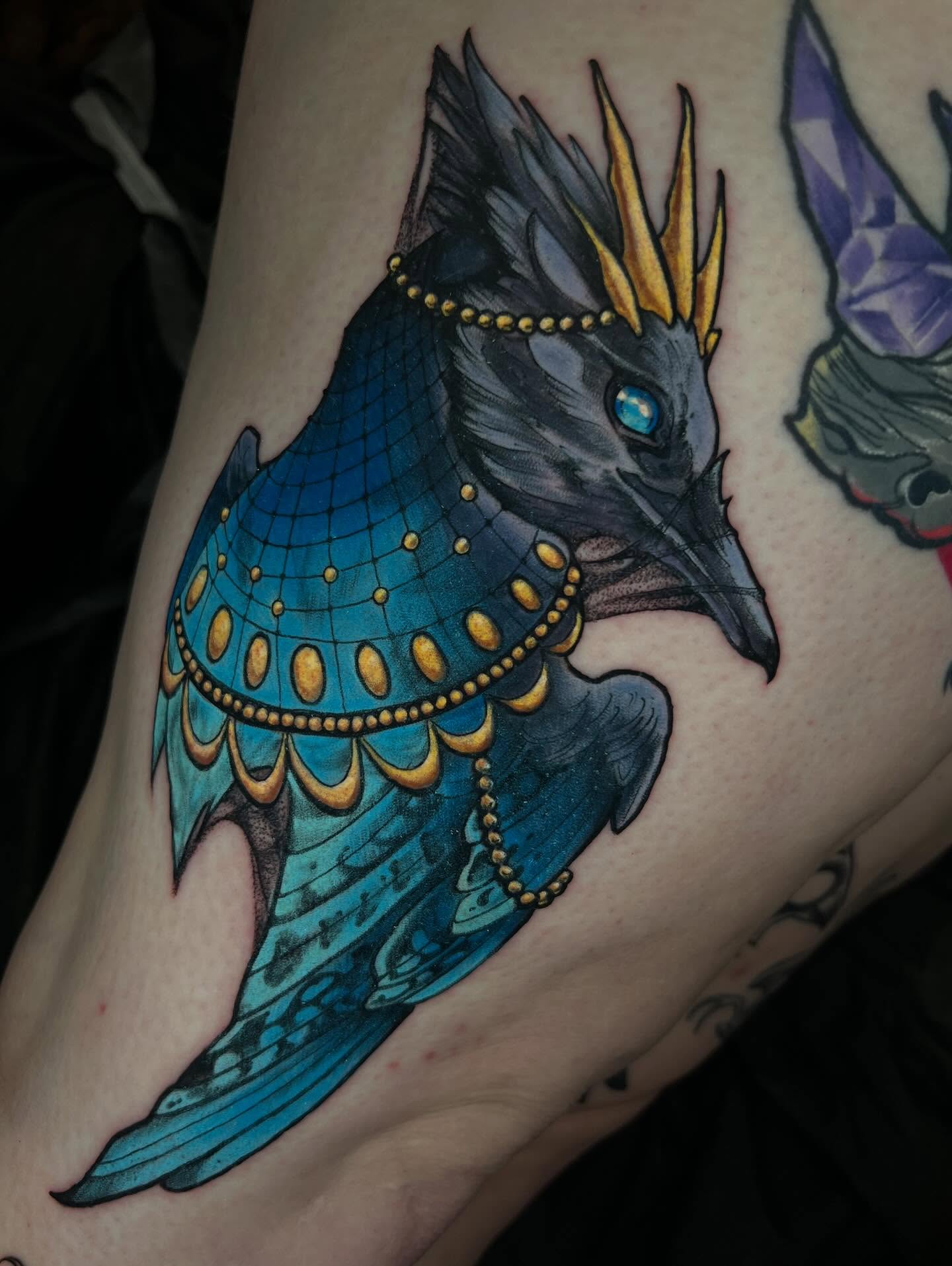 Tattoo by @hairofthehound — dotwork, geometric