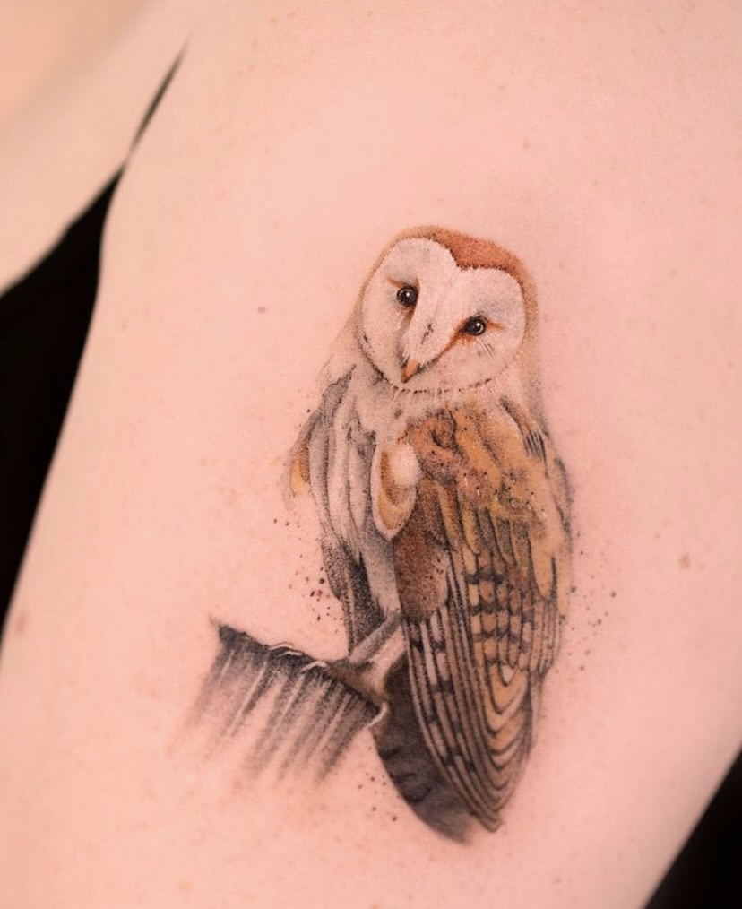 Tattoo by @tattooist_hea — realism, black_and_grey