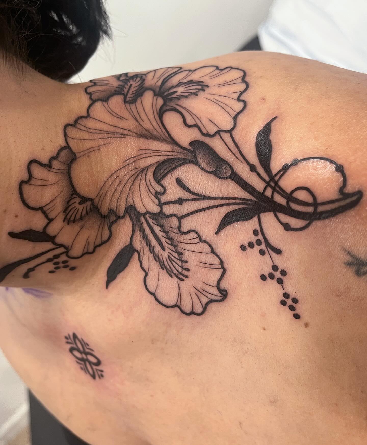 Tattoo by @rockylovetattoos — black_and_grey