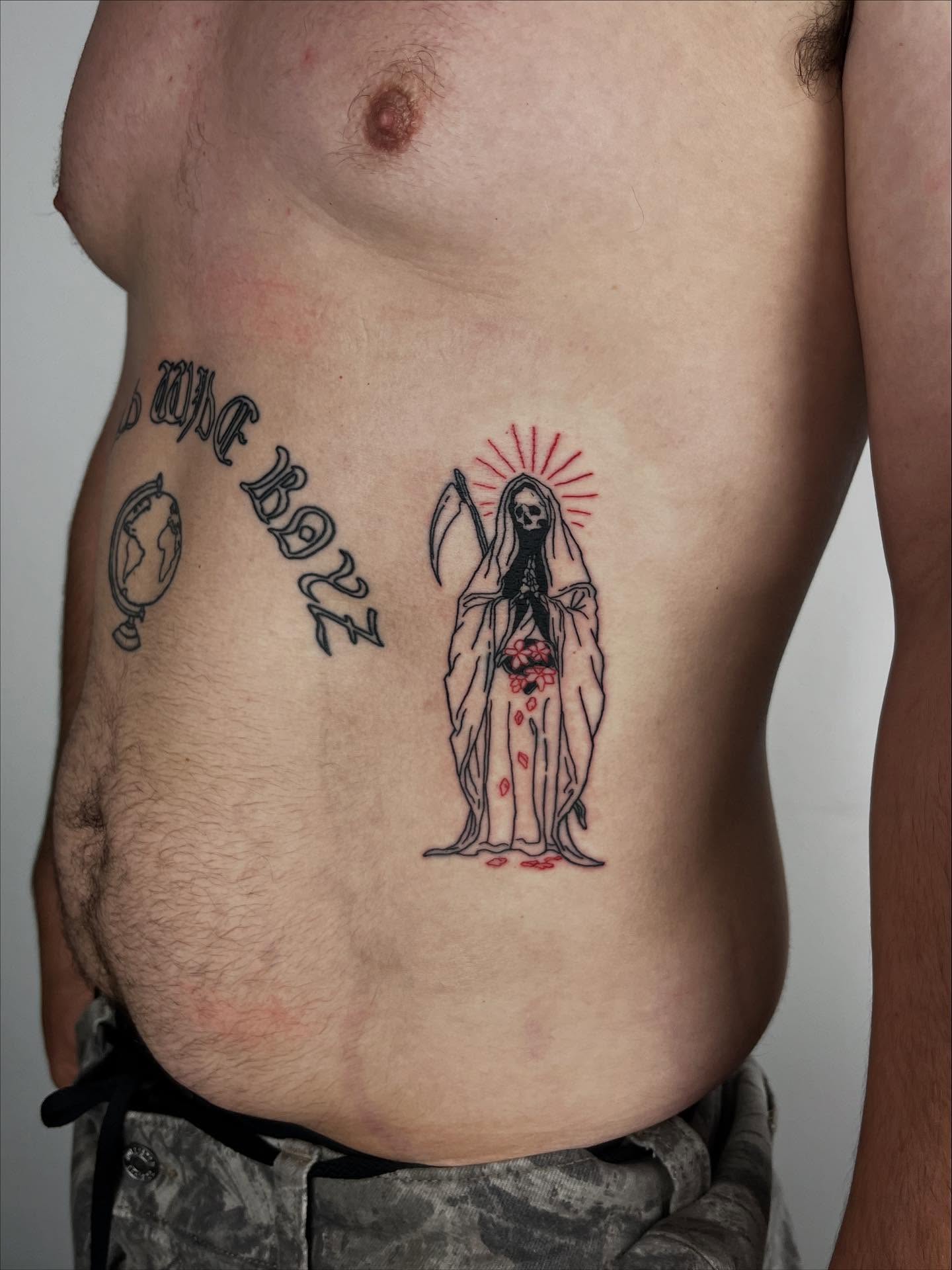 Tattoo by @pls_tnx — black_and_grey