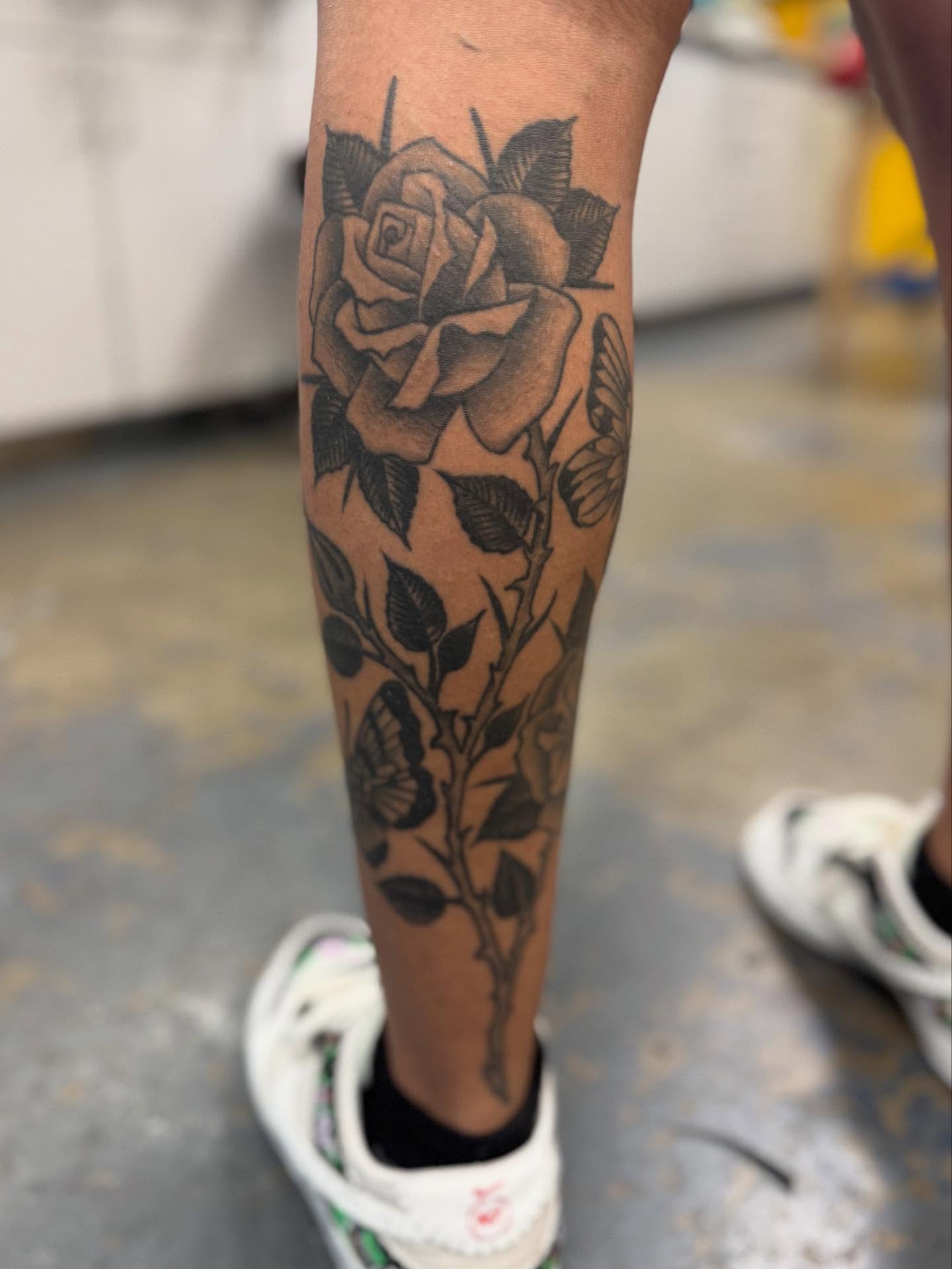Tattoo by @markgalvan — black_and_grey