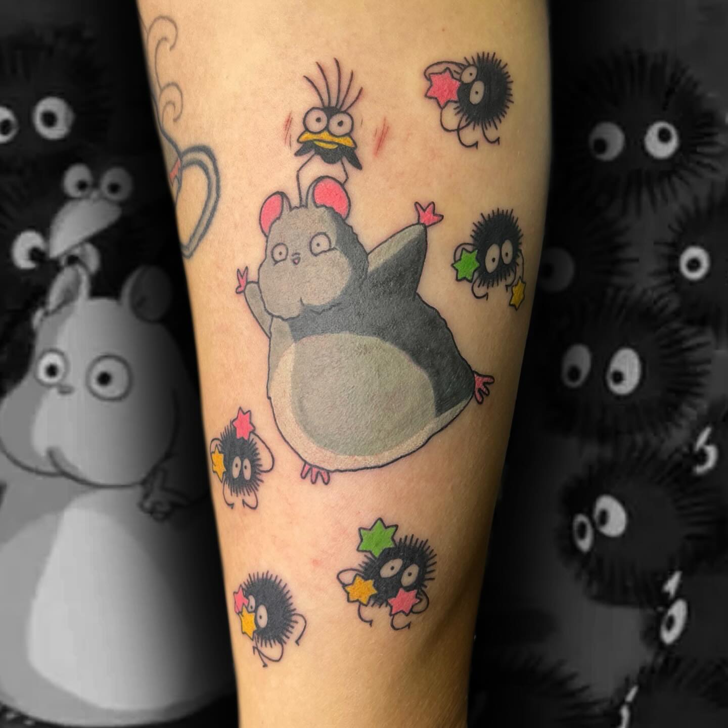 Tattoo by @k.inx_ — dotwork, anime