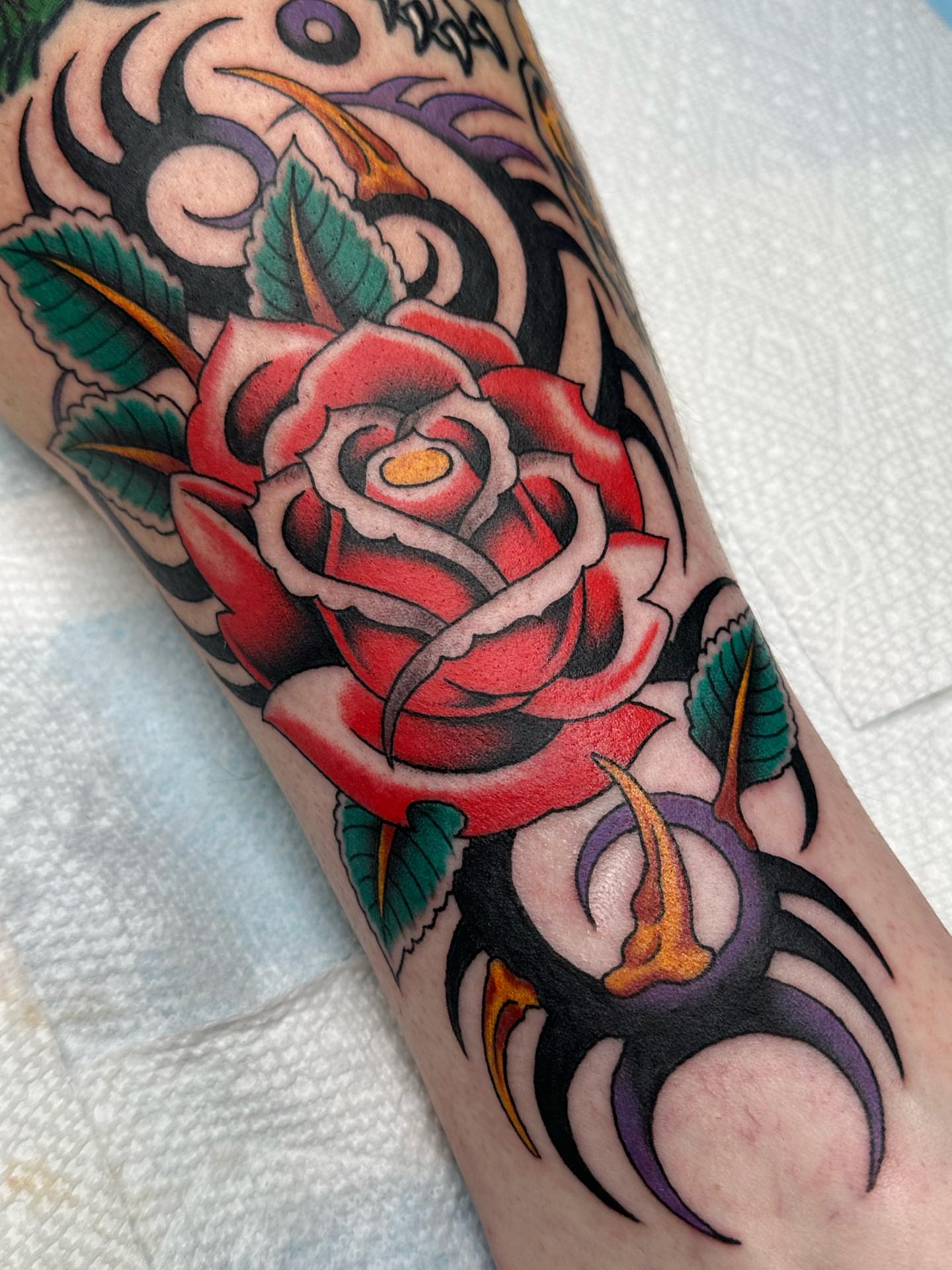 Tattoo by @austinmurfitttattoos — american_traditional, tribal