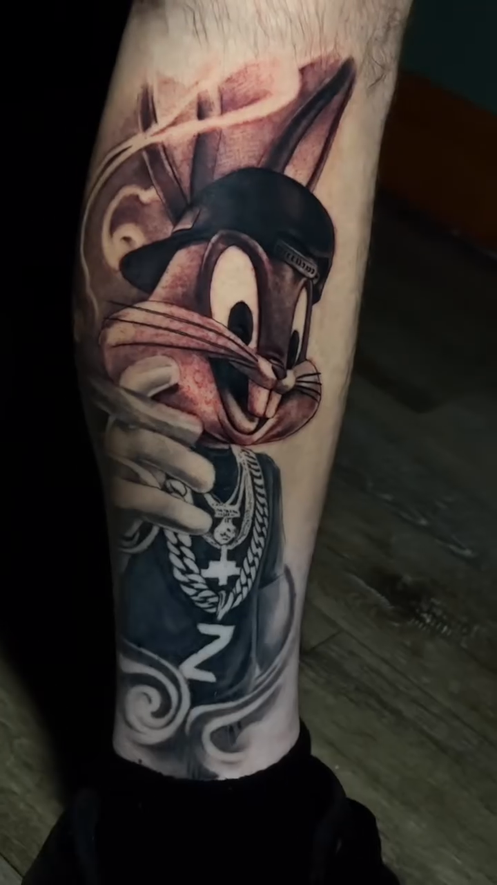 Tattoo by @cambamtattoos — realism, black_and_grey