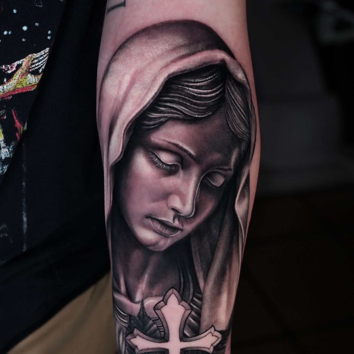 Tattoo by @ember.cesar — realism, dark_realism