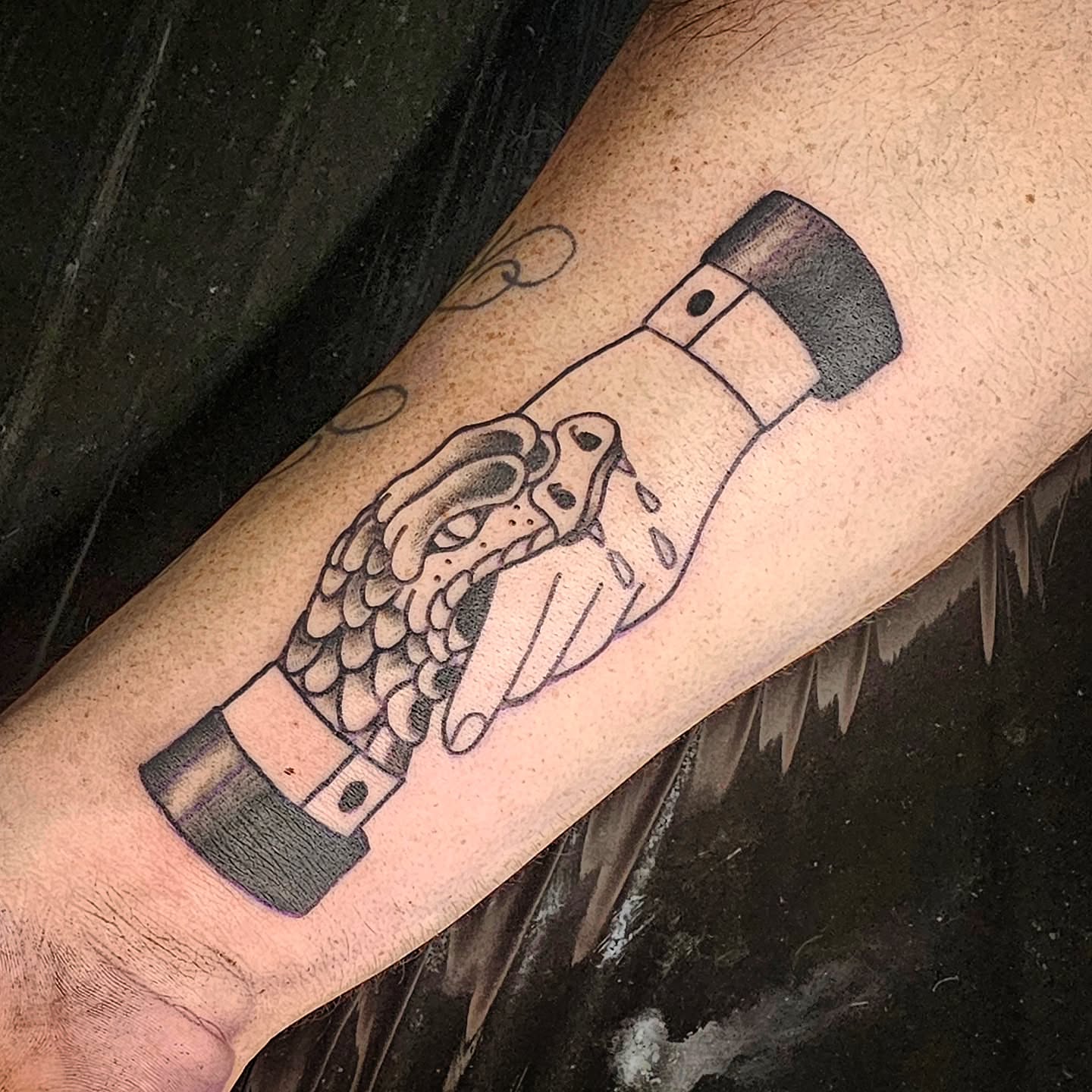 Tattoo by @remnantironandart — black_and_grey