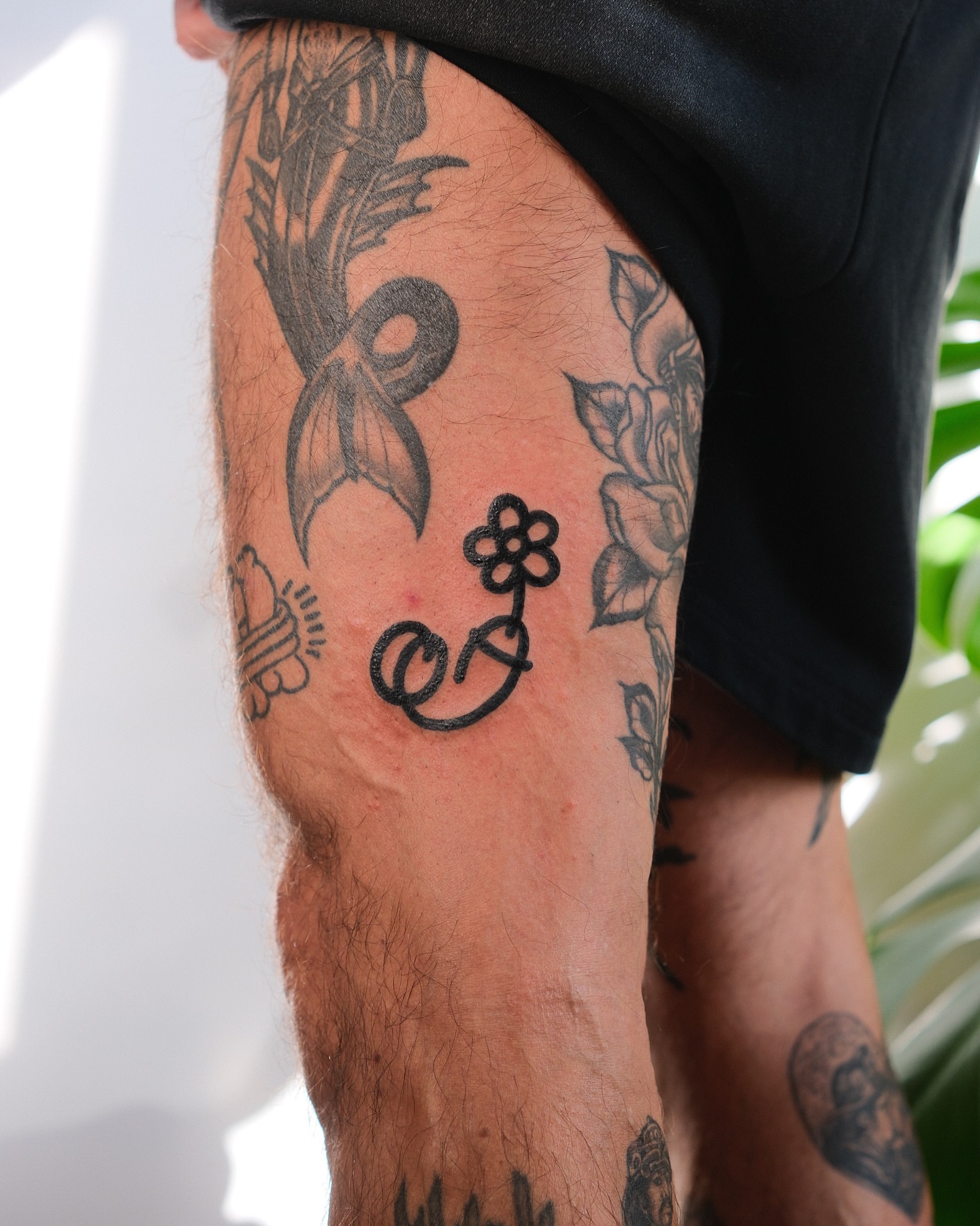 Tattoo by @wonkycube — black_and_grey
