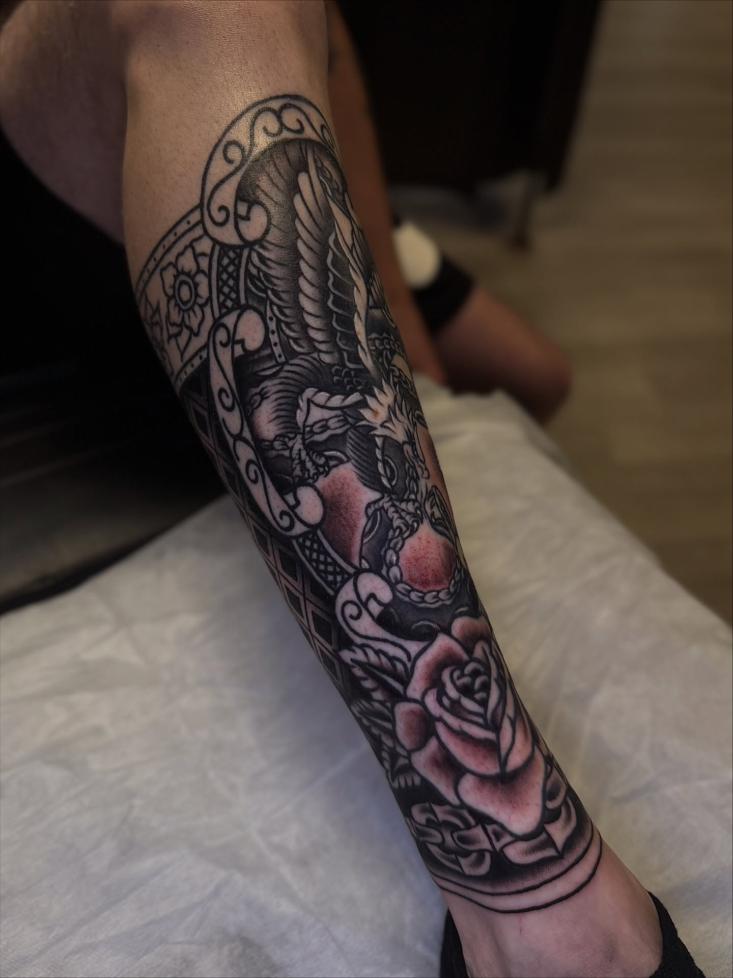 Tattoo by @preston.tattoos β american_traditional, black_and_grey