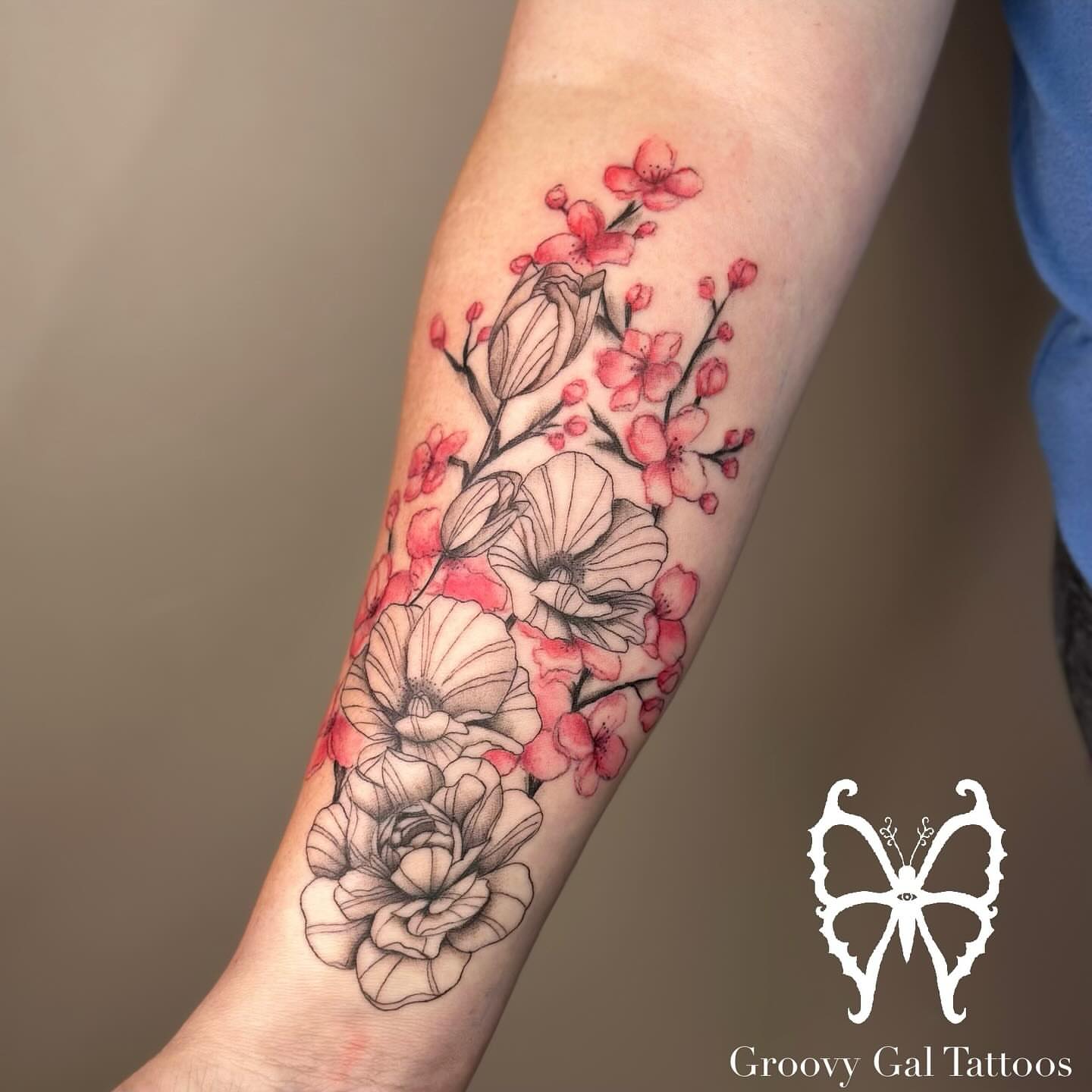Tattoo by @groovygal_tattoos โ watercolor, realism