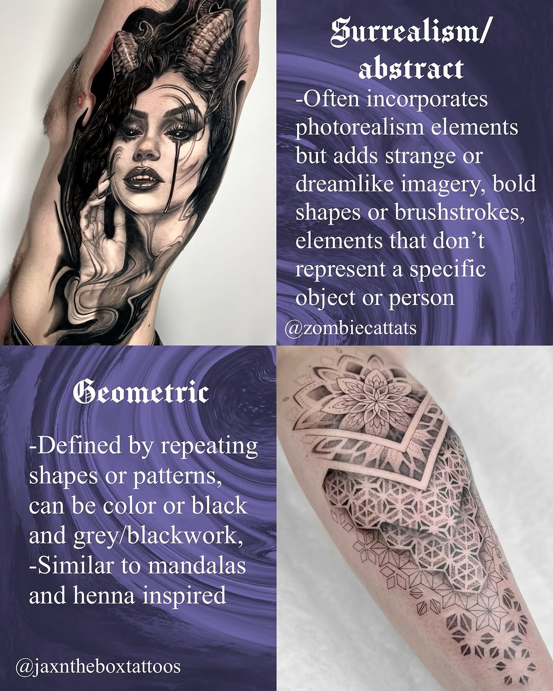 Tattoo by @zombiecattats — realism, surrealism