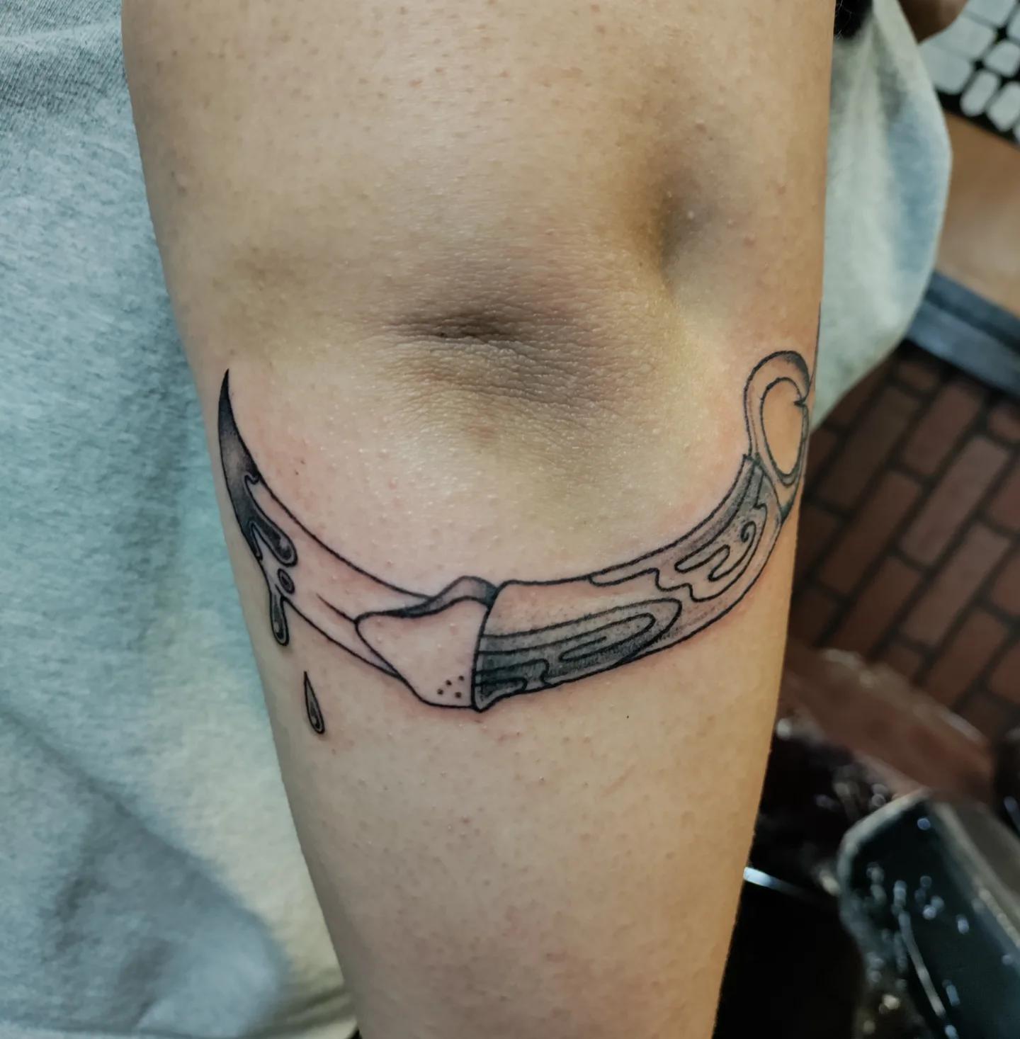 Tattoo by @harvest_moon_tattoos — black_and_grey