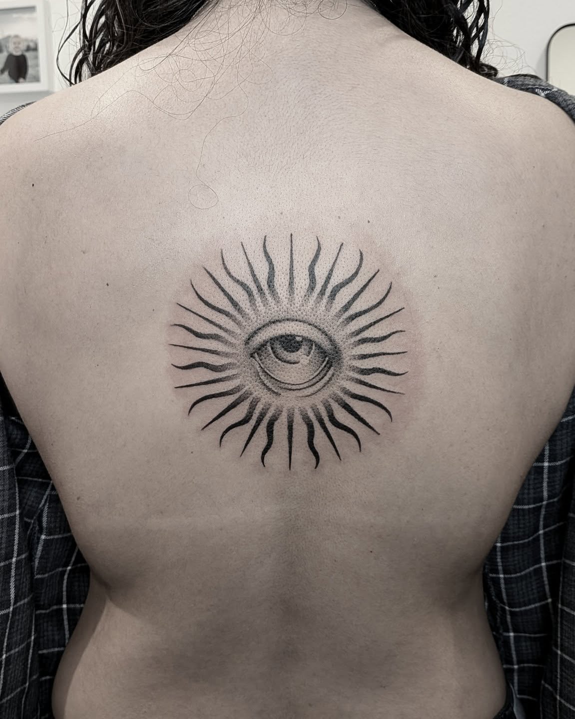 Tattoo by @darkdaystattoos — dotwork, geometric