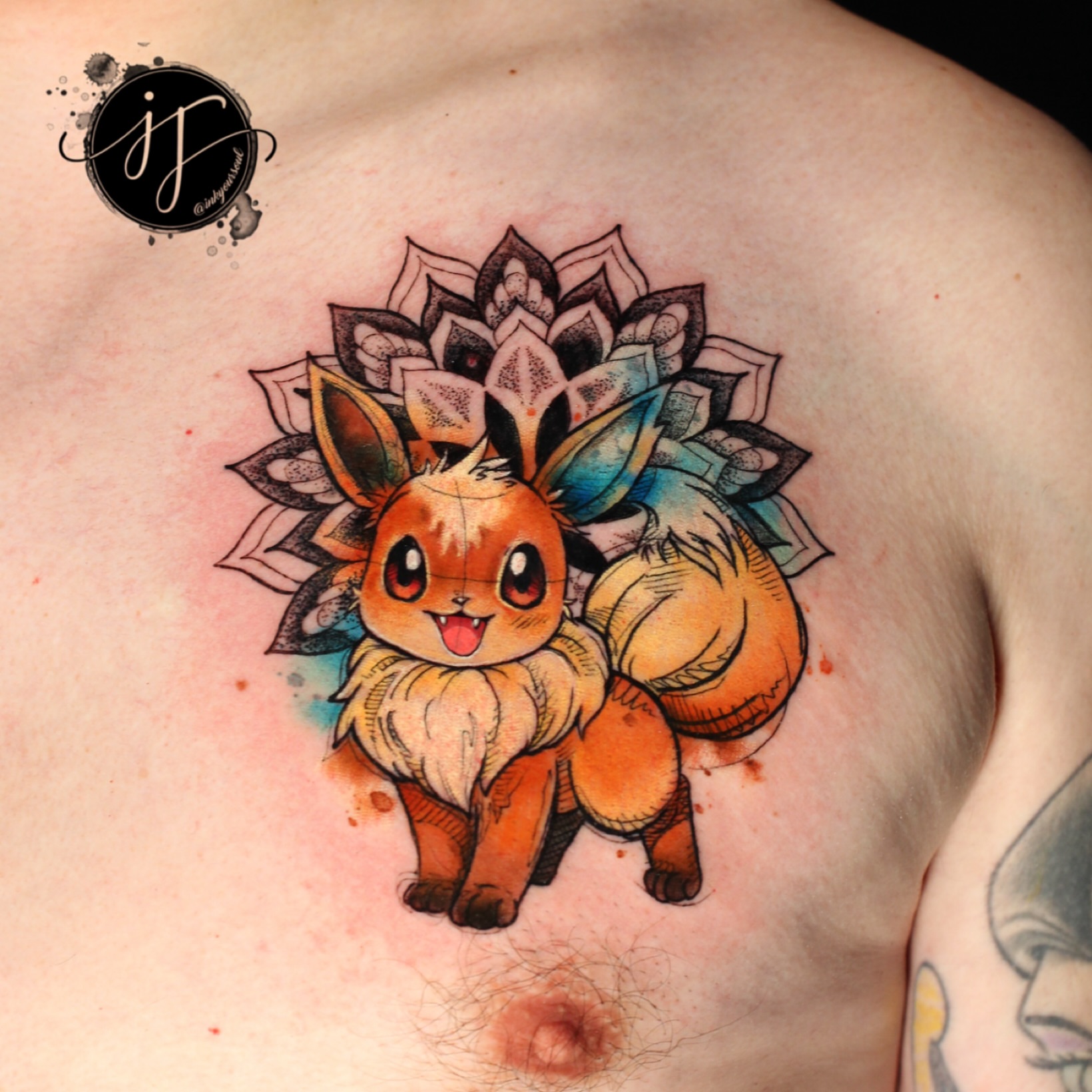 Tattoo by @inkyoursoul — watercolor