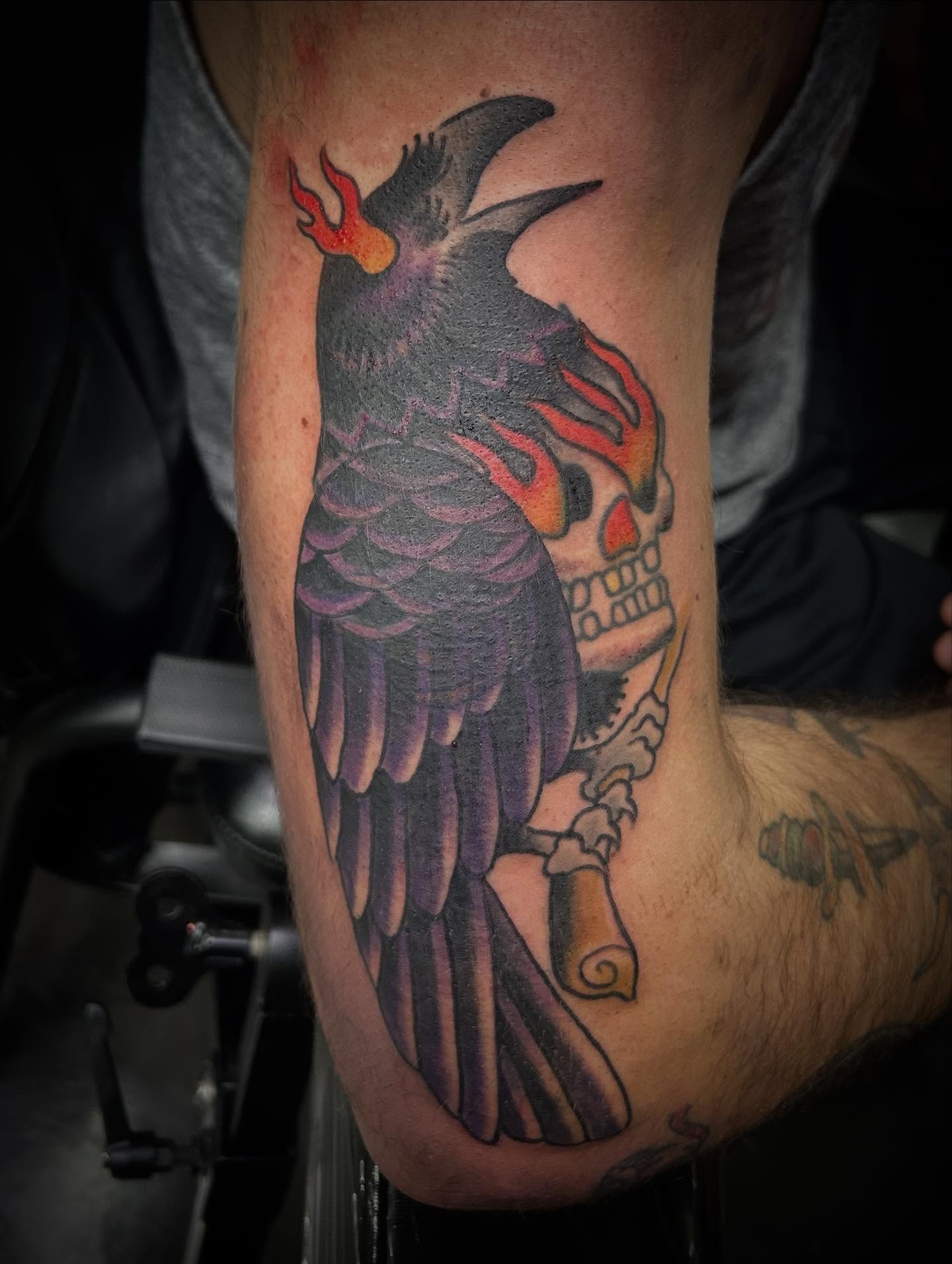 Tattoo by @tattz_brannigan — american_traditional, dark_realism