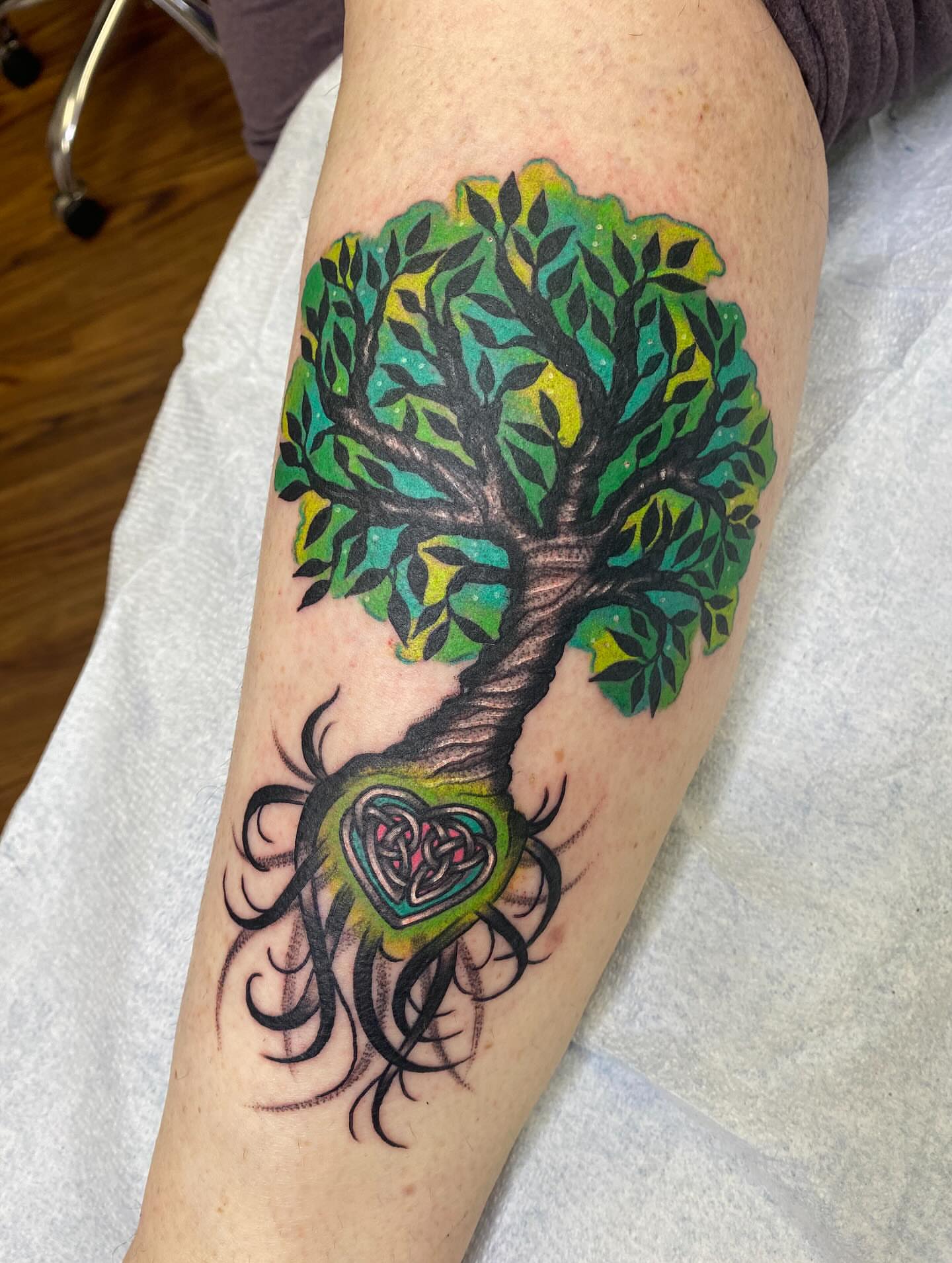 Tattoo by @unicornglitterblaster — dotwork, geometric