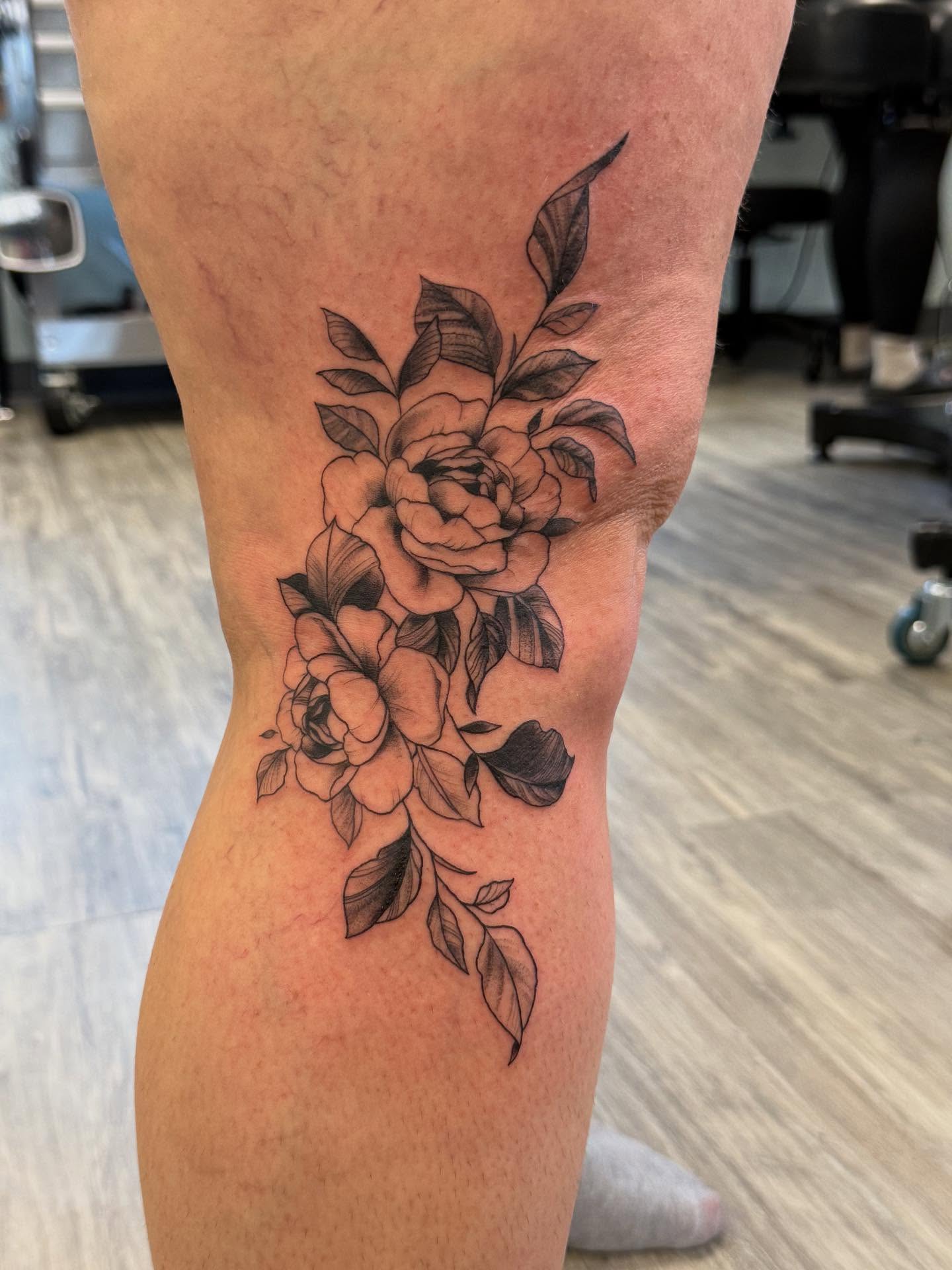 Tattoo by @aj.tattoos.piercings — black_and_grey