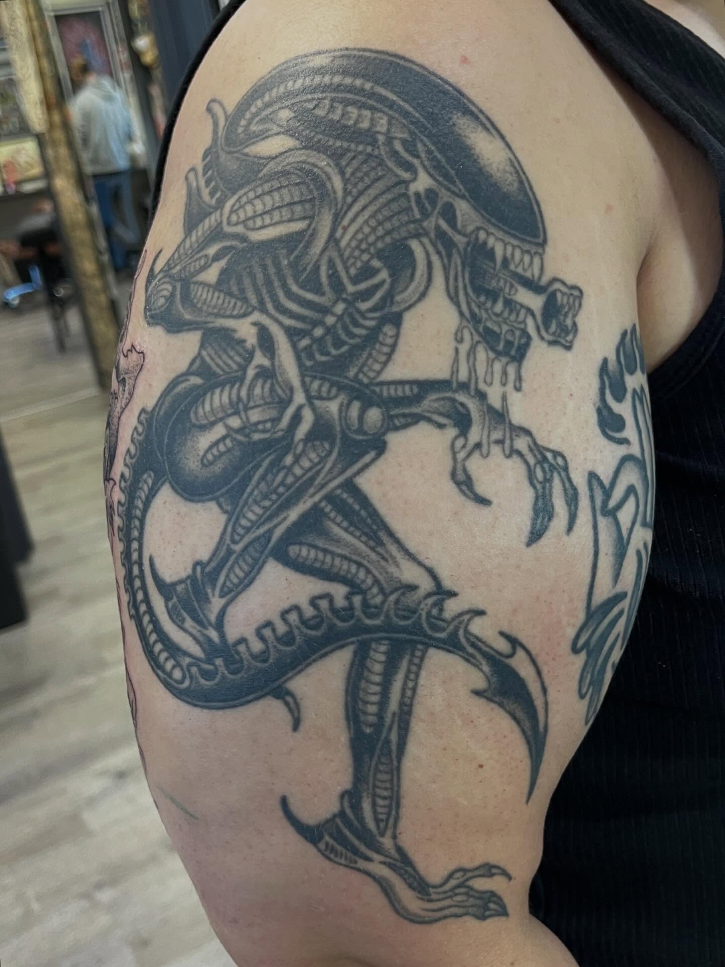 Tattoo by @evilnemec โ black_and_grey, realism
