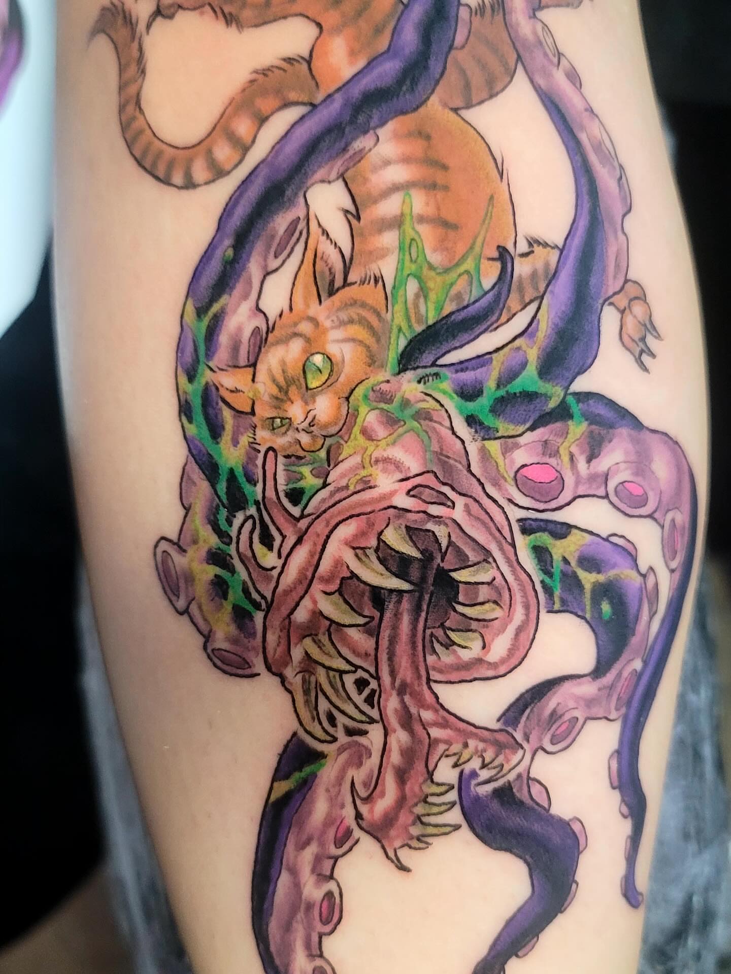 Tattoo by @flacomartinez13 — dotwork, surrealism