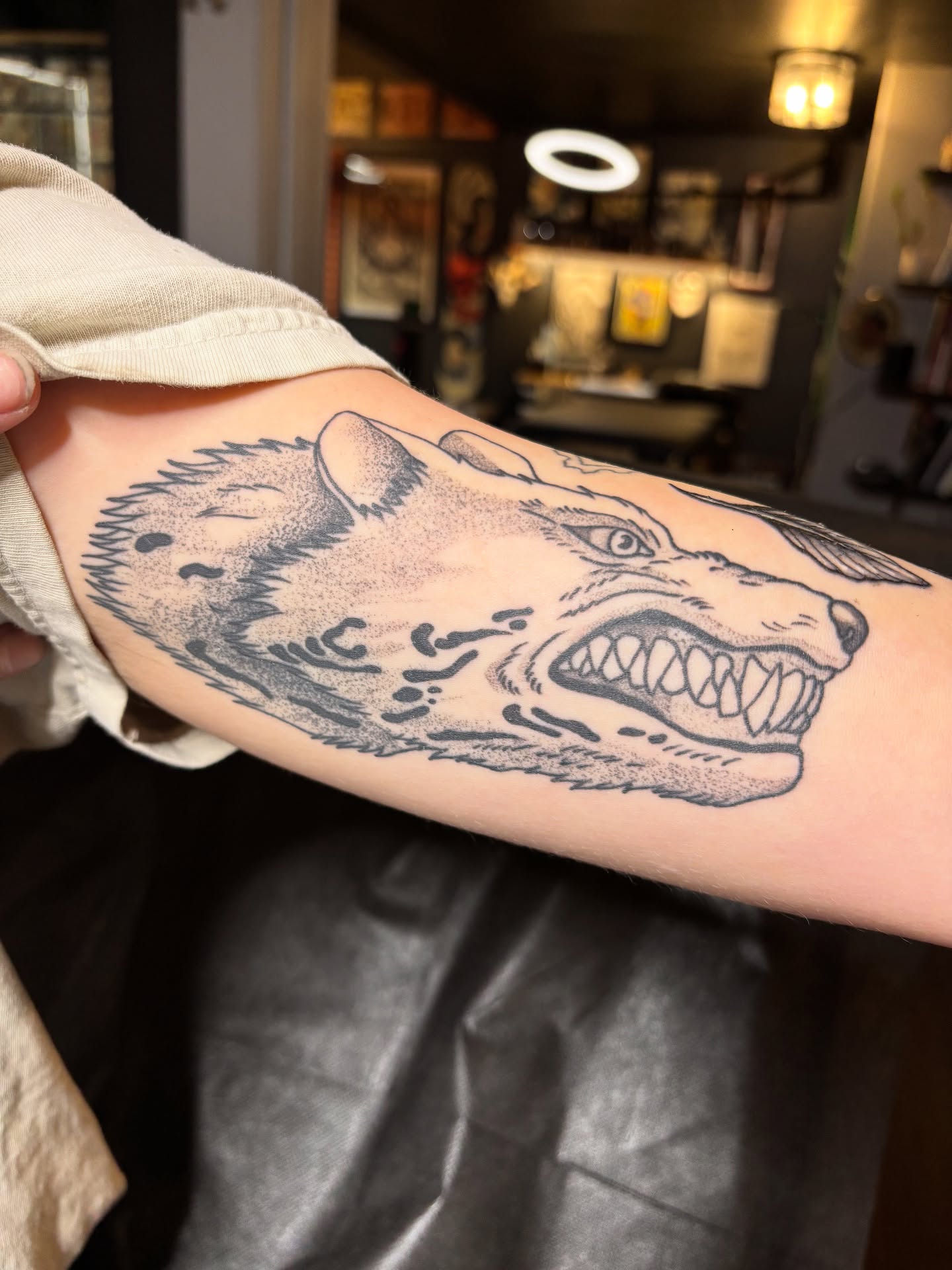 Tattoo by @ajoynerart — dotwork, realism