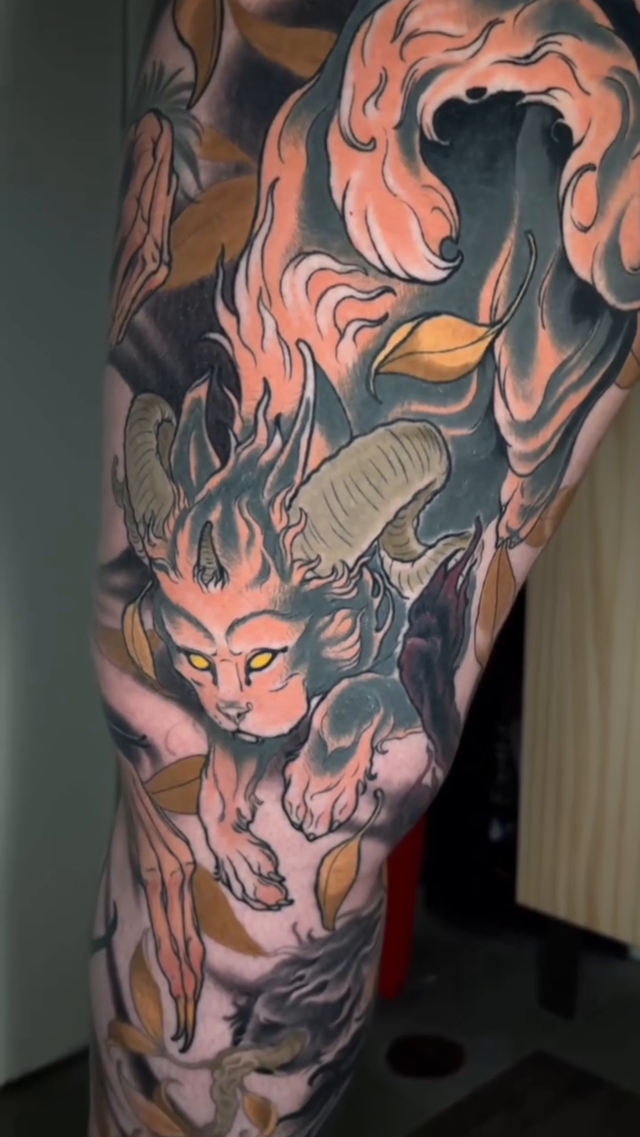 Tattoo by @aarontattooist — japanese_irezumi, neo_traditional