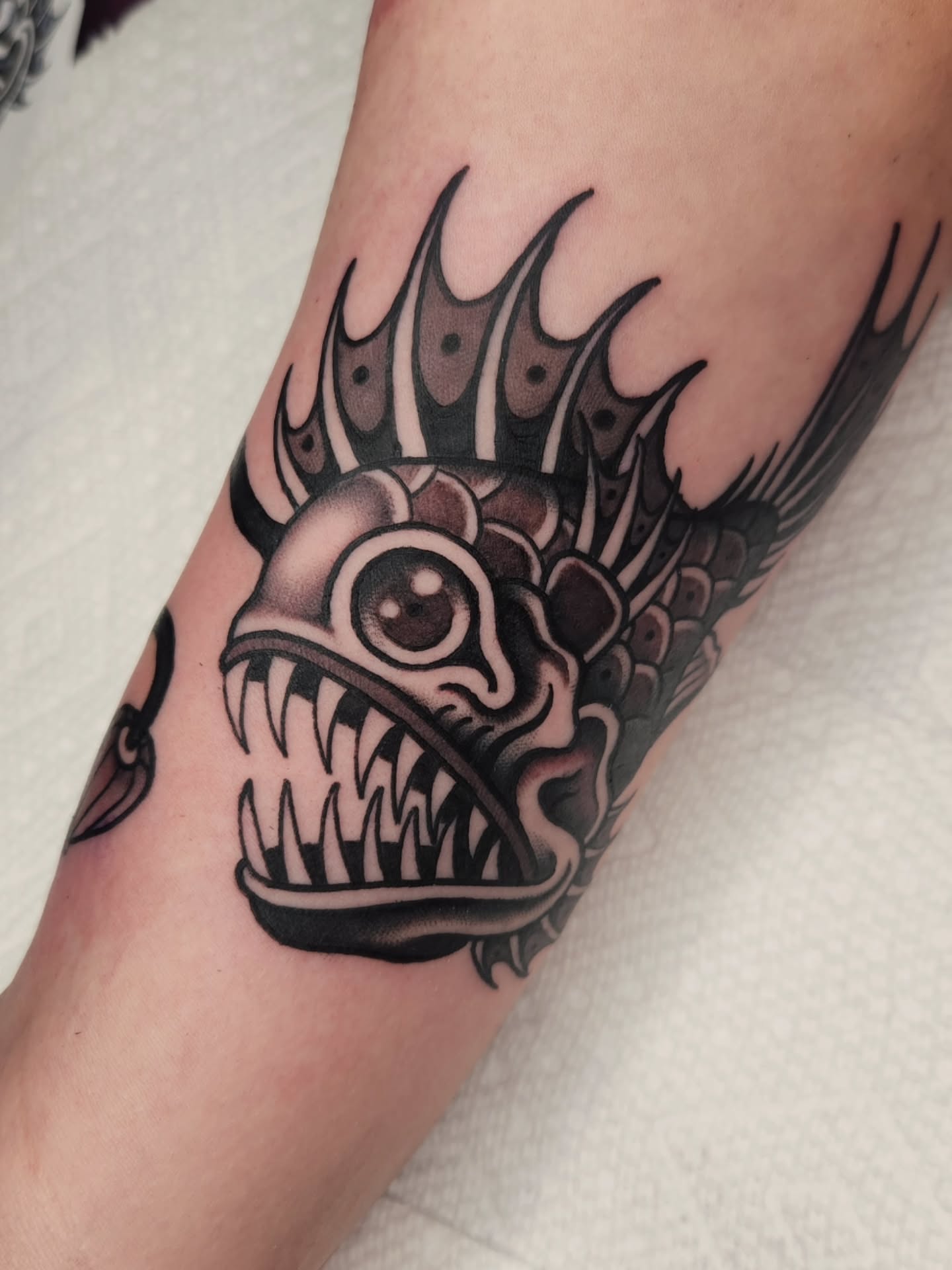 Tattoo by @thelittlestdirtbag — black_and_grey