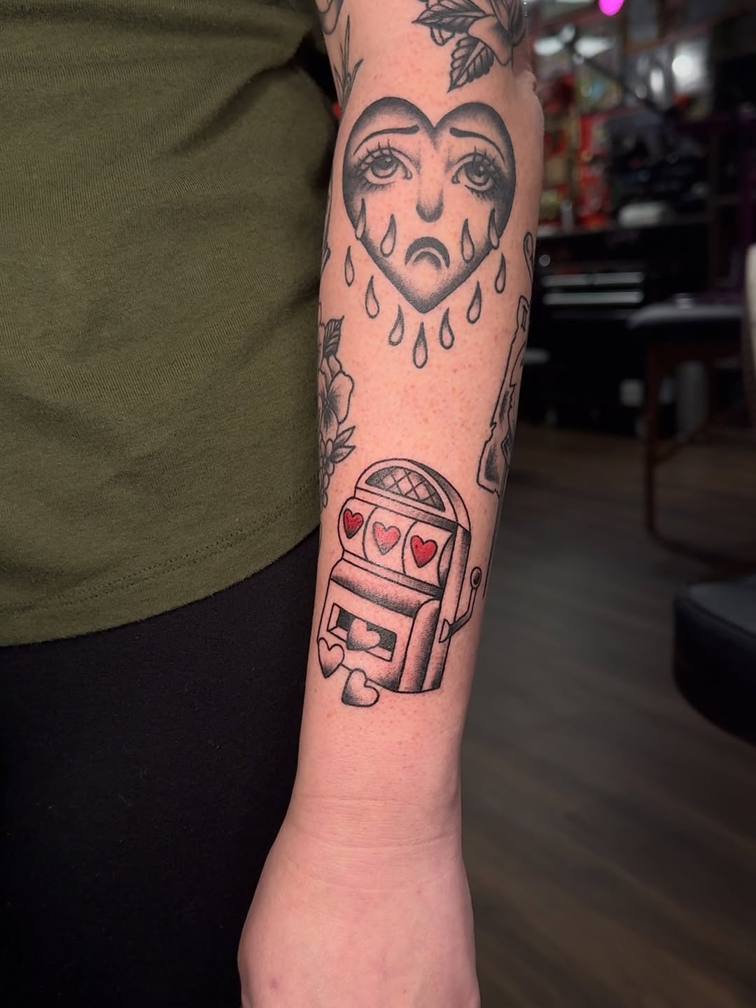 Tattoo by @aliciawhita — american_traditional, black_and_grey