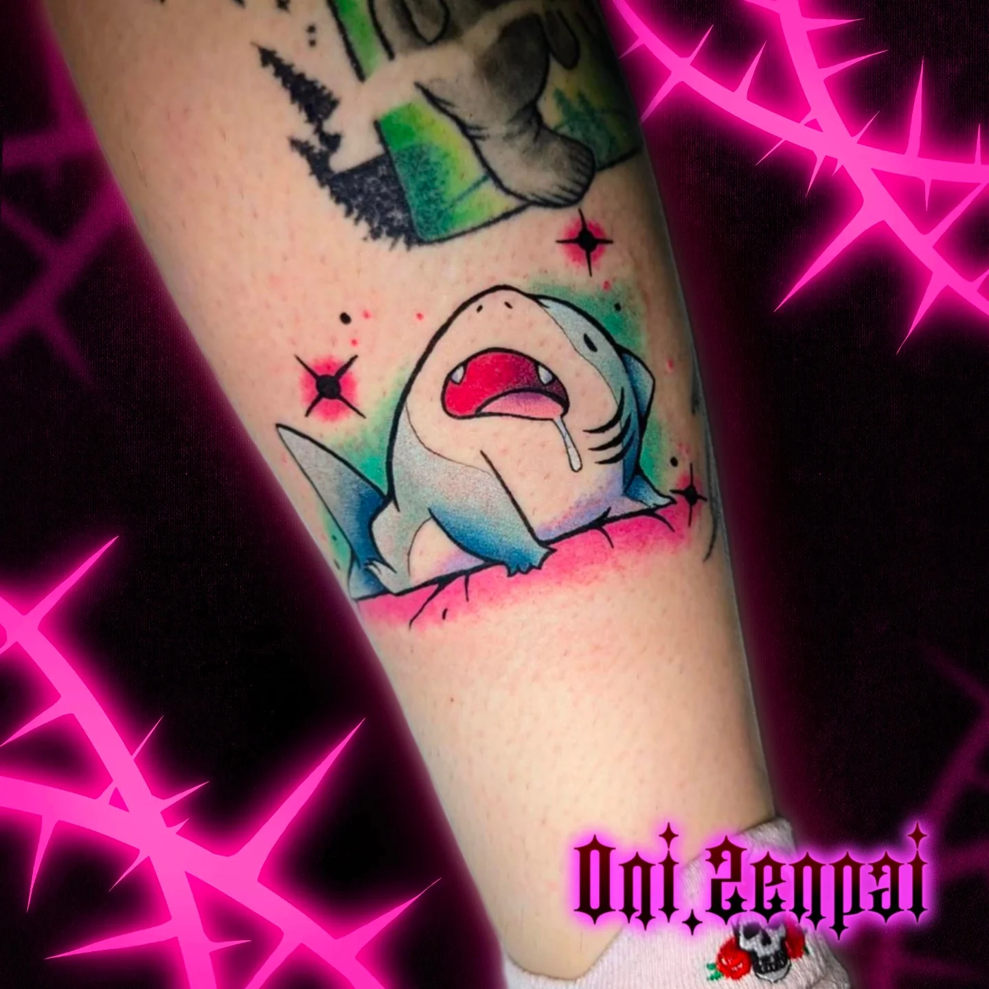 Tattoo by @oni.zenpai — watercolor