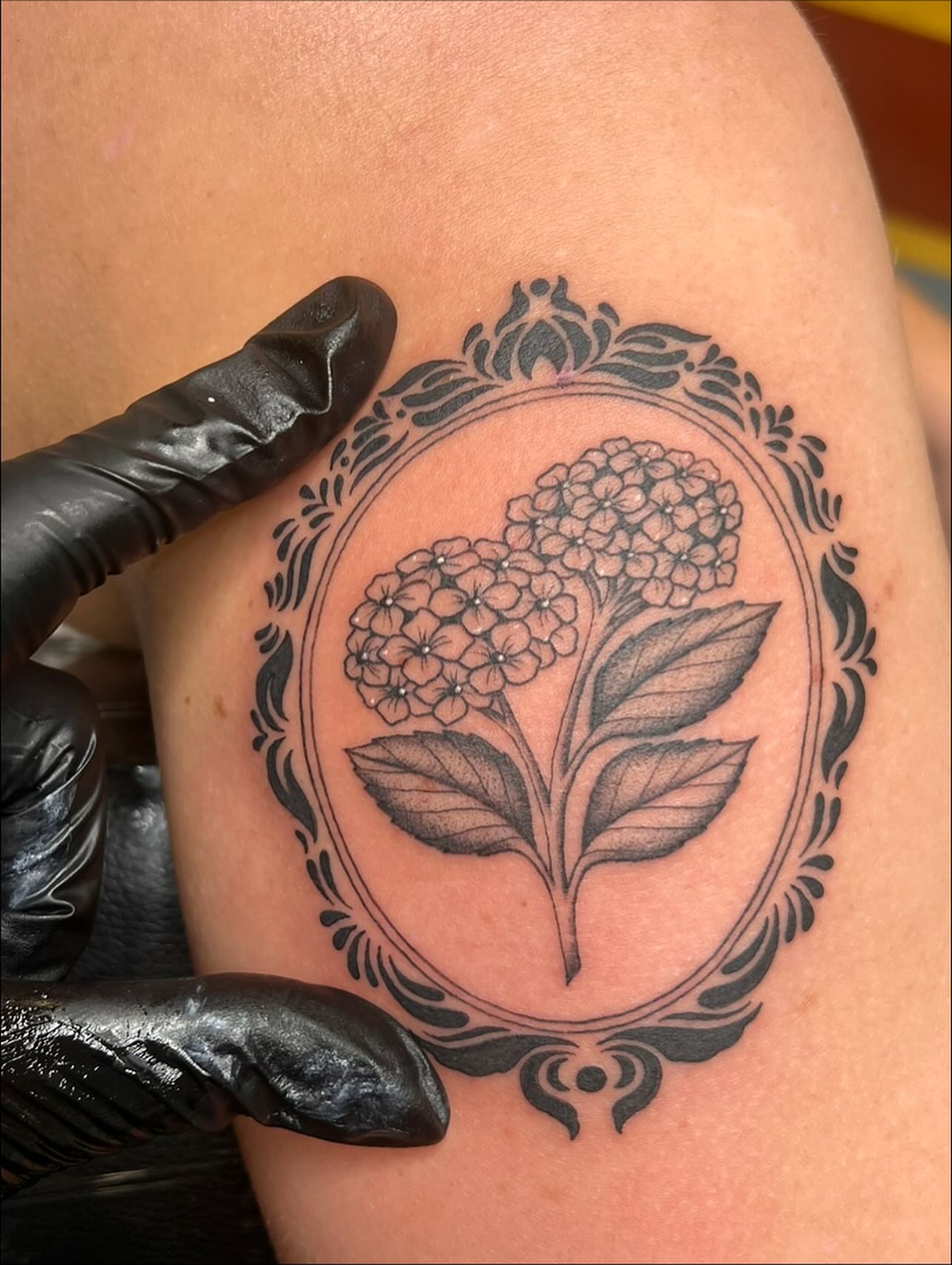 Tattoo by @molliecooltattoos — black_and_grey