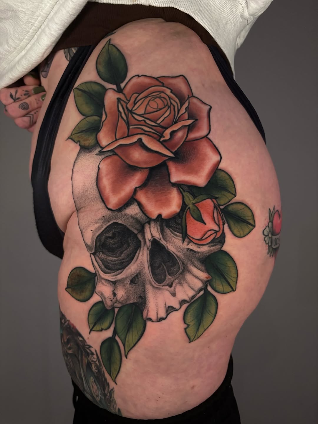 Tattoo by @vvxtattoos โ realism, black_and_grey