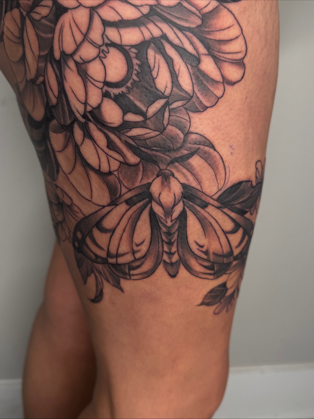Tattoo by @cofaxtattoos — black_and_grey