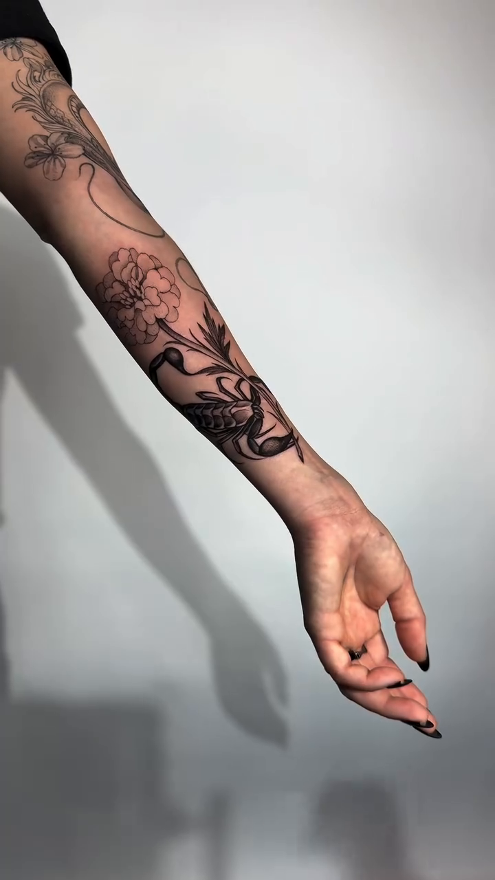 Dragon and flowers japanese irezumi tattoo by Tattoos.byDahlia, Austin, Texas