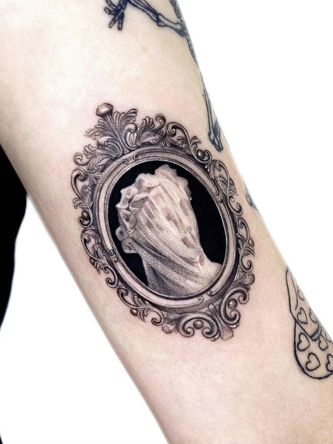 Tattoo by @romanova.skinart — black_and_grey, realism