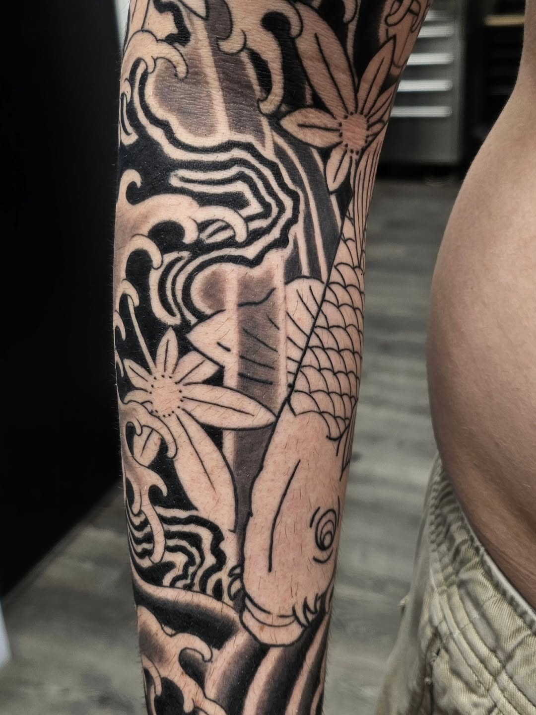 Tattoo by @avelourdtattoos — black_and_grey