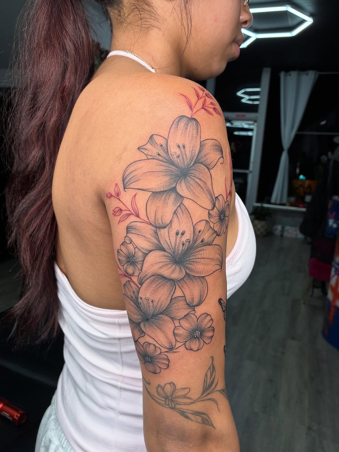 Tattoo by @tattsby_hailz — black_and_grey, fine_line