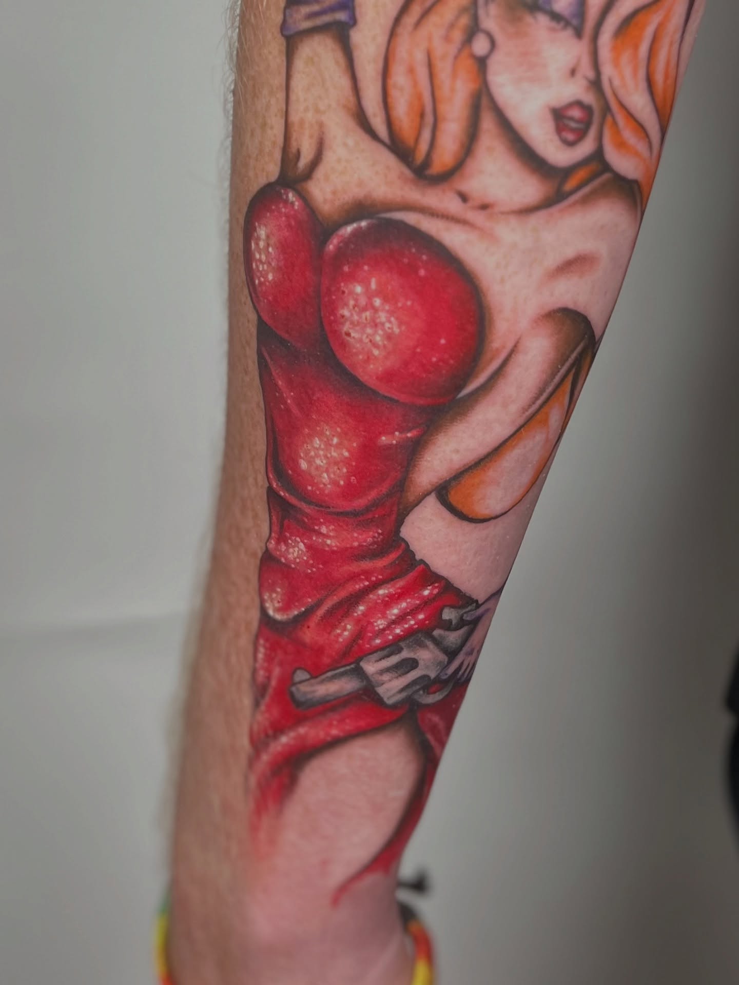 Boxing glove realism tattoo on the forearm by ✨ Chris ✨