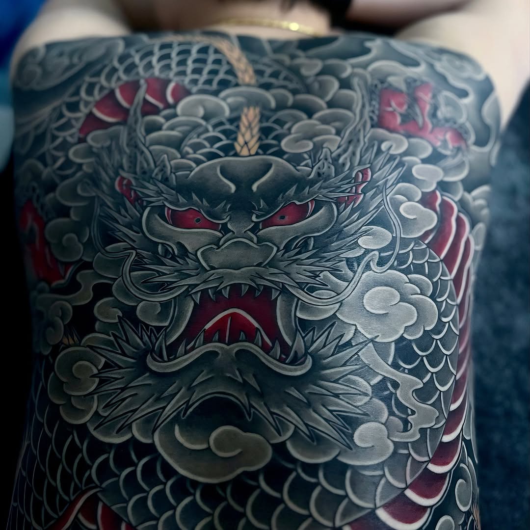 Tattoo by @noir_by_jm — japanese_irezumi, black_and_grey