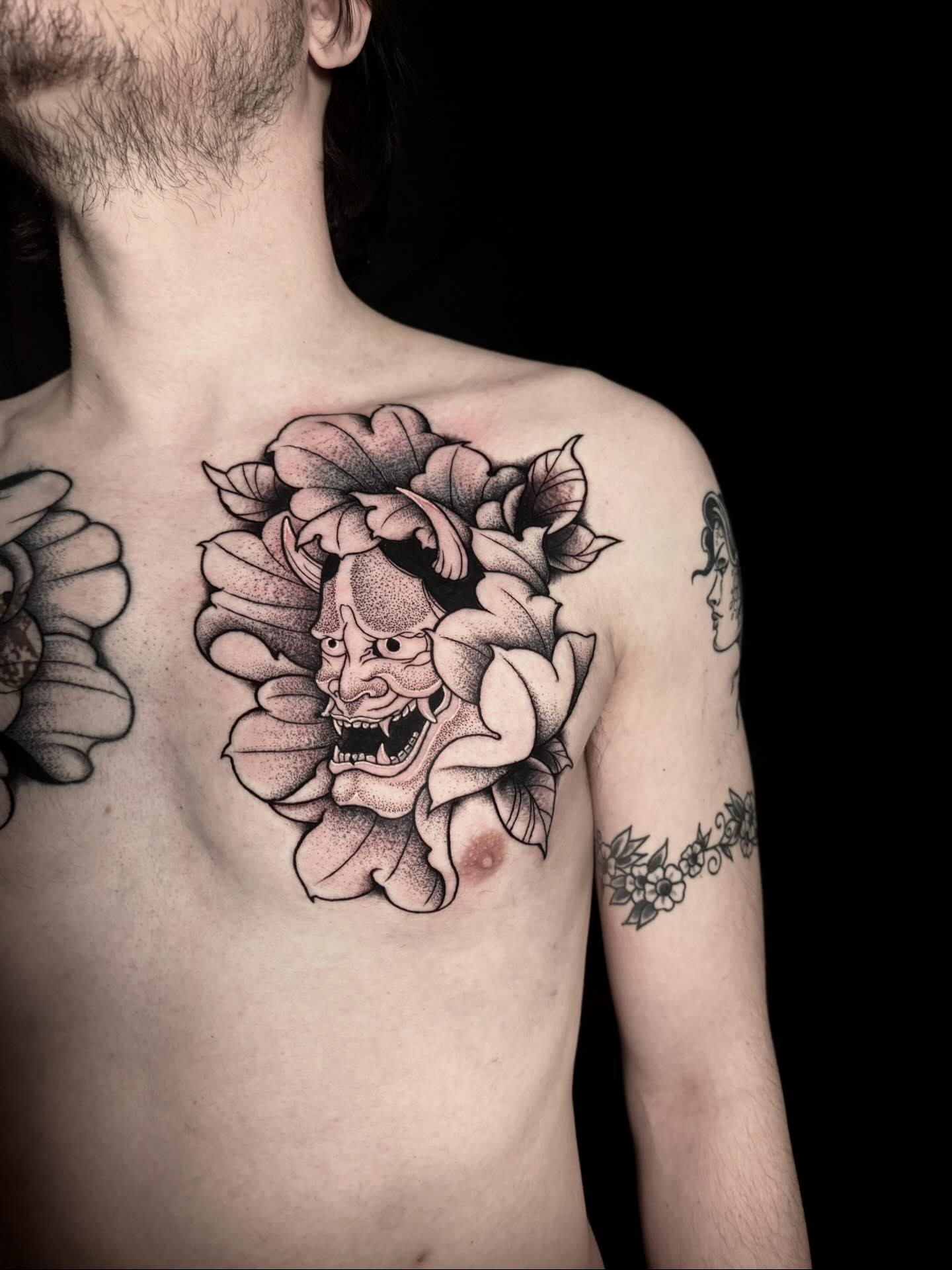 Tattoo by @_artattoos — dotwork, black_and_grey