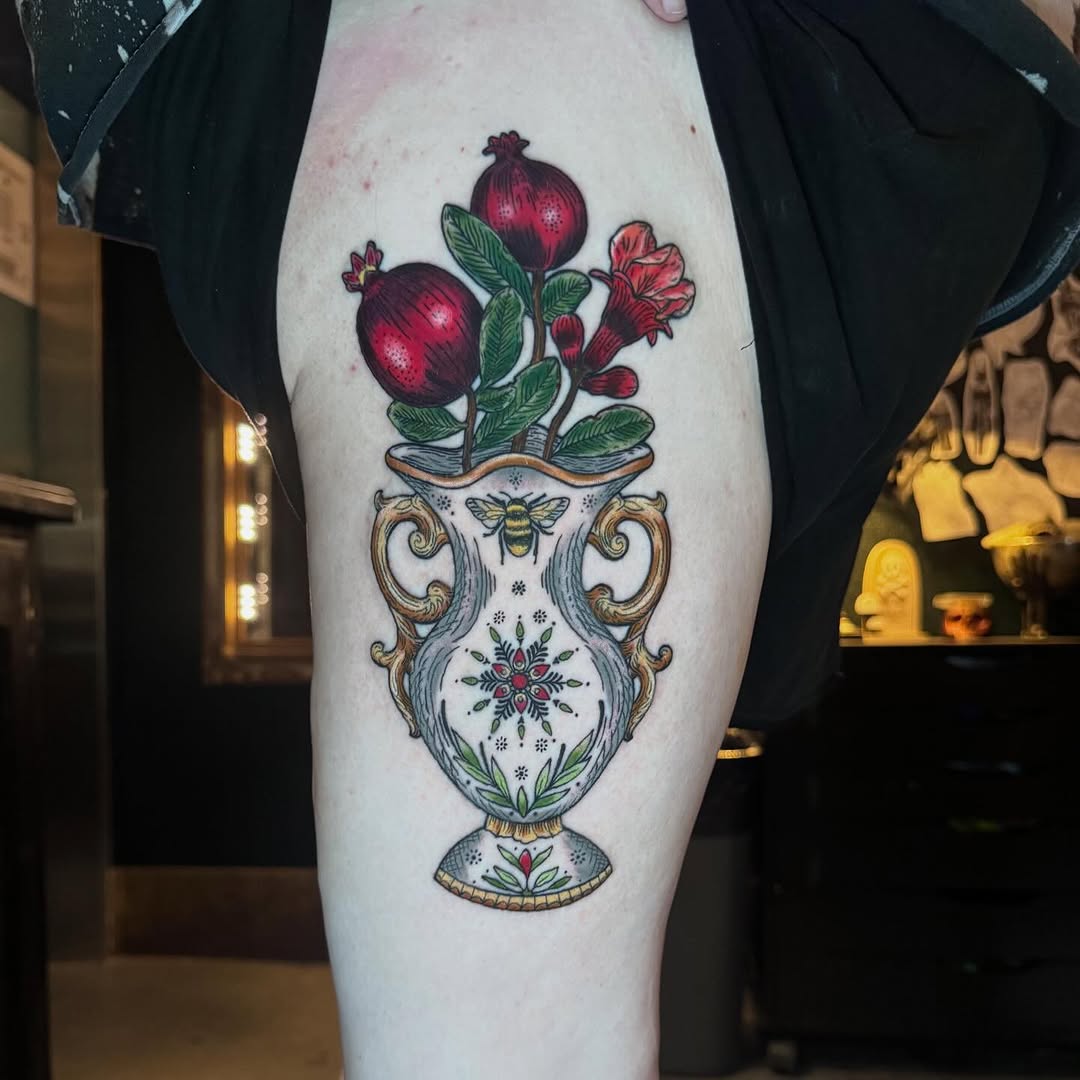 Tattoo by @alexandratattoos — neo_traditional, ornamental