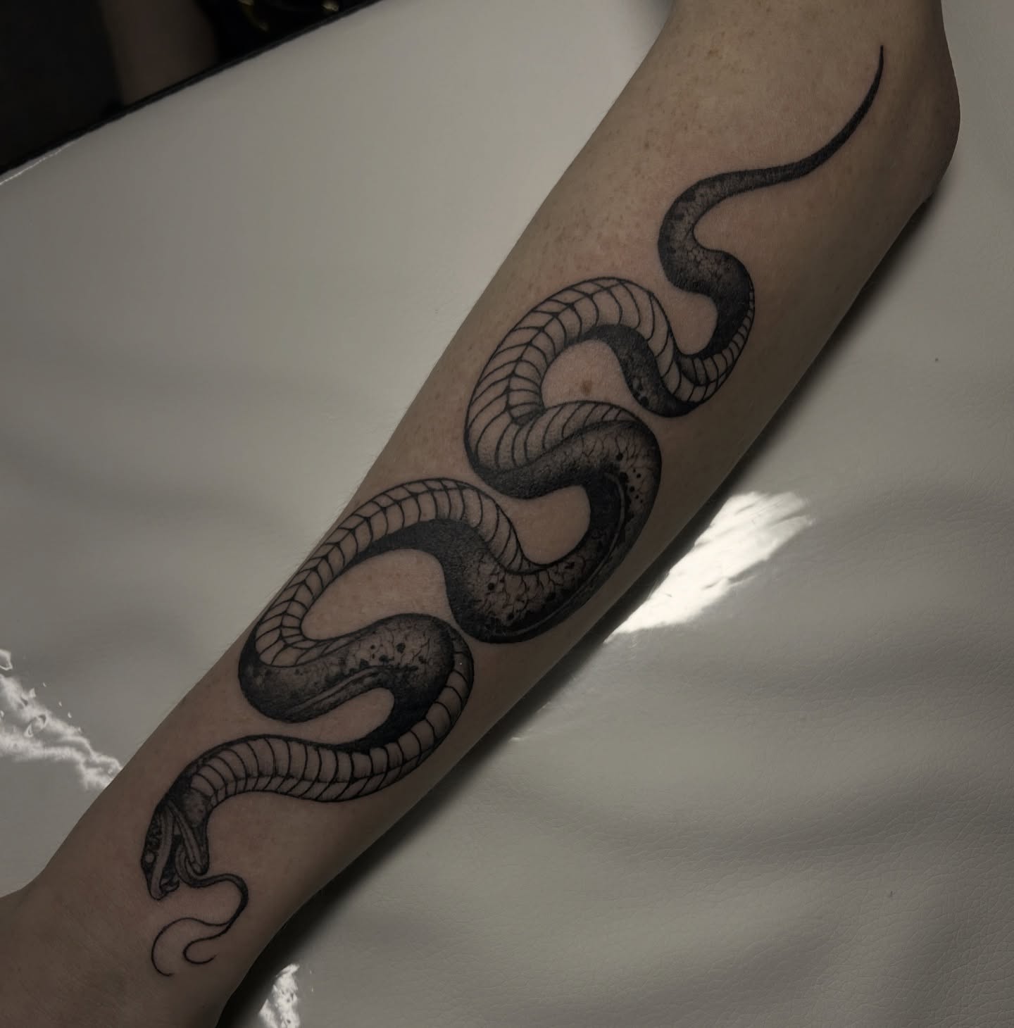 Tattoo by @austincpratttattoo — black_and_grey