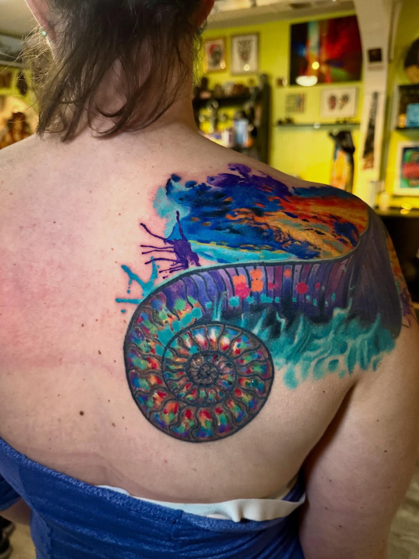 Tattoo by @stevielichous — watercolor, new_school