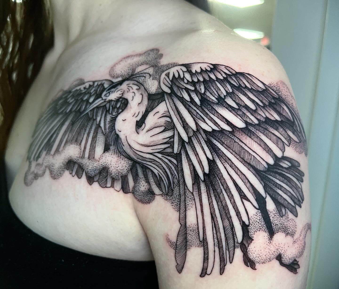 Tattoo by @rockylovetattoos — dotwork