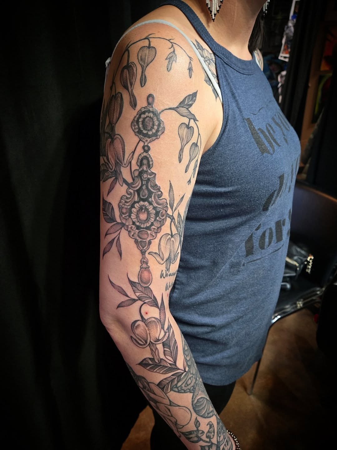 Tattoo by @killer_cait — black_and_grey, ornamental