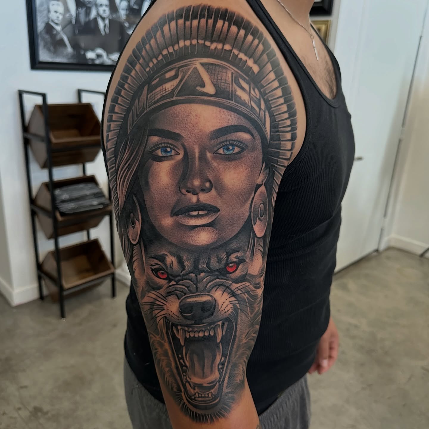 Tattoo by @bigtoons21 — realism, black_and_grey
