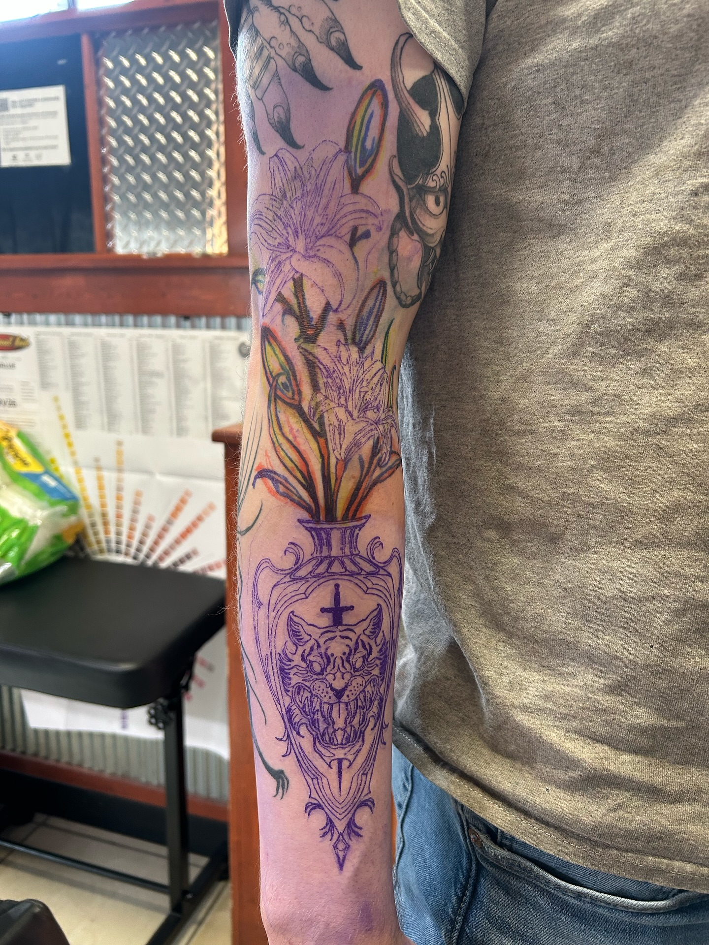 Tattoo by @thecursedmagus — neo_traditional, dotwork