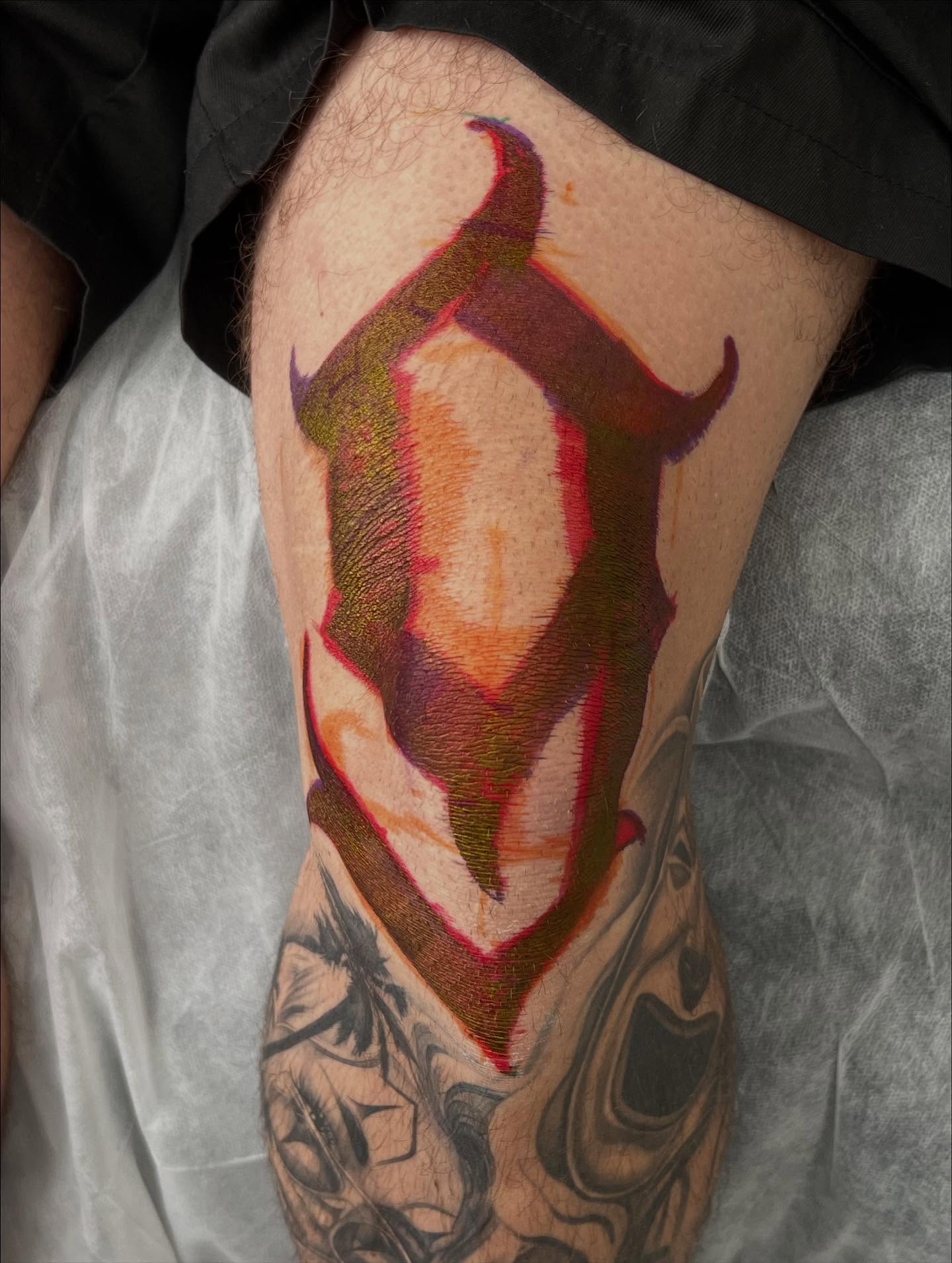 Tattoo by @peterpaychek — dotwork