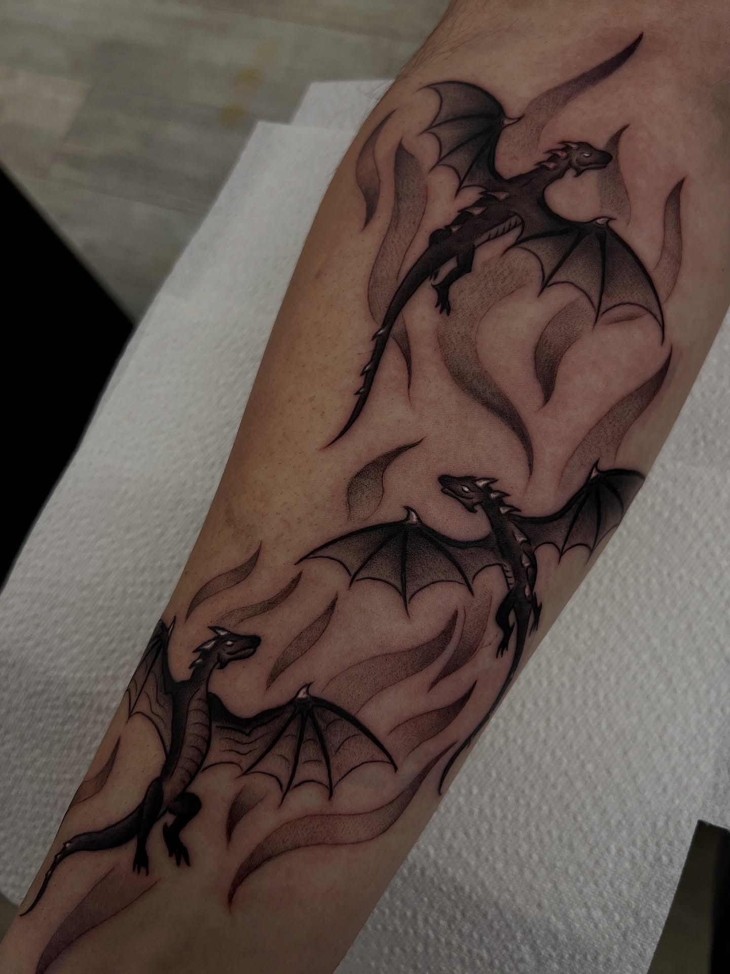 Tattoo by @soppa_tattoo — black_and_grey