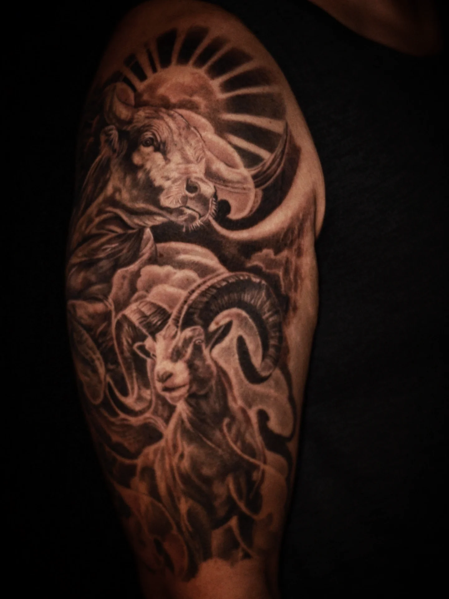 Tattoo by @artofsteve — black_and_grey, realism